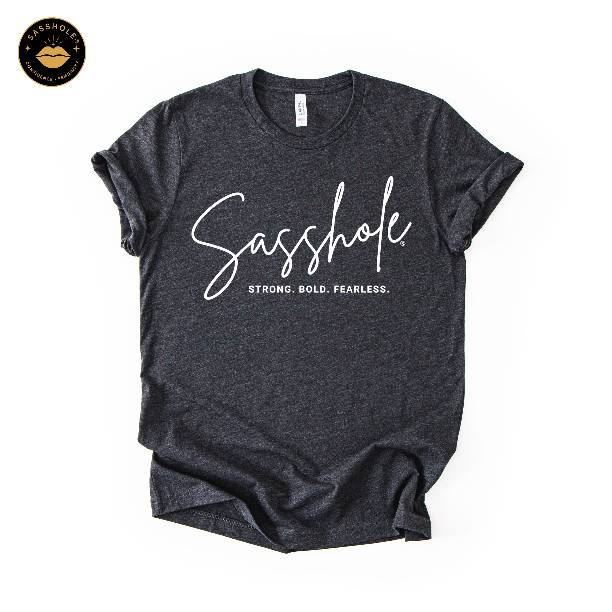 Image of Strong. Bold. Fearless. — Women’s Graphic Tee | Sasshole®