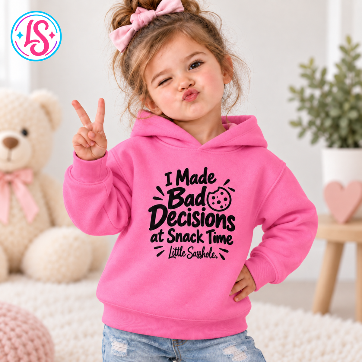 I Made Bad Decisions at Snack Time — Toddler Hoodie | Little Sasshole®