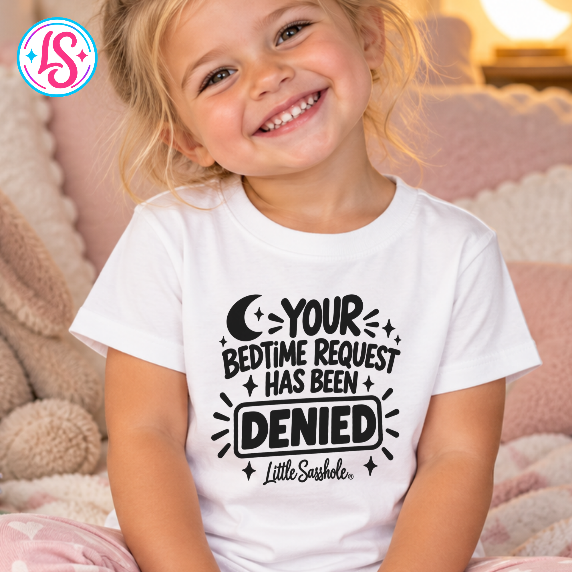 Image of Your Bedtime Request Has Been Denied — Toddler Graphic Tee | Little Sasshole®