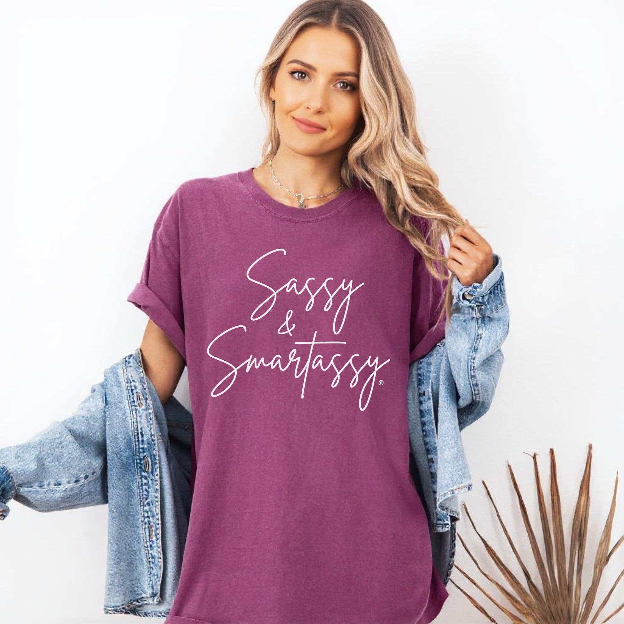 Image of Sassy & Smartassy® Comfort Colors® T-Shirt – Funny Women's Graphic Tee