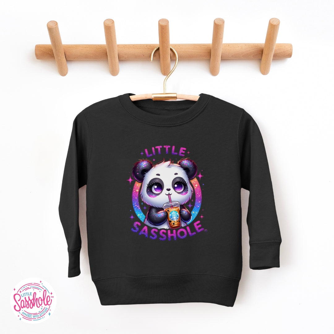 Little Sasshole™ Panda Toddler Sweatshirt – Cute, Cozy & Full of Attitude