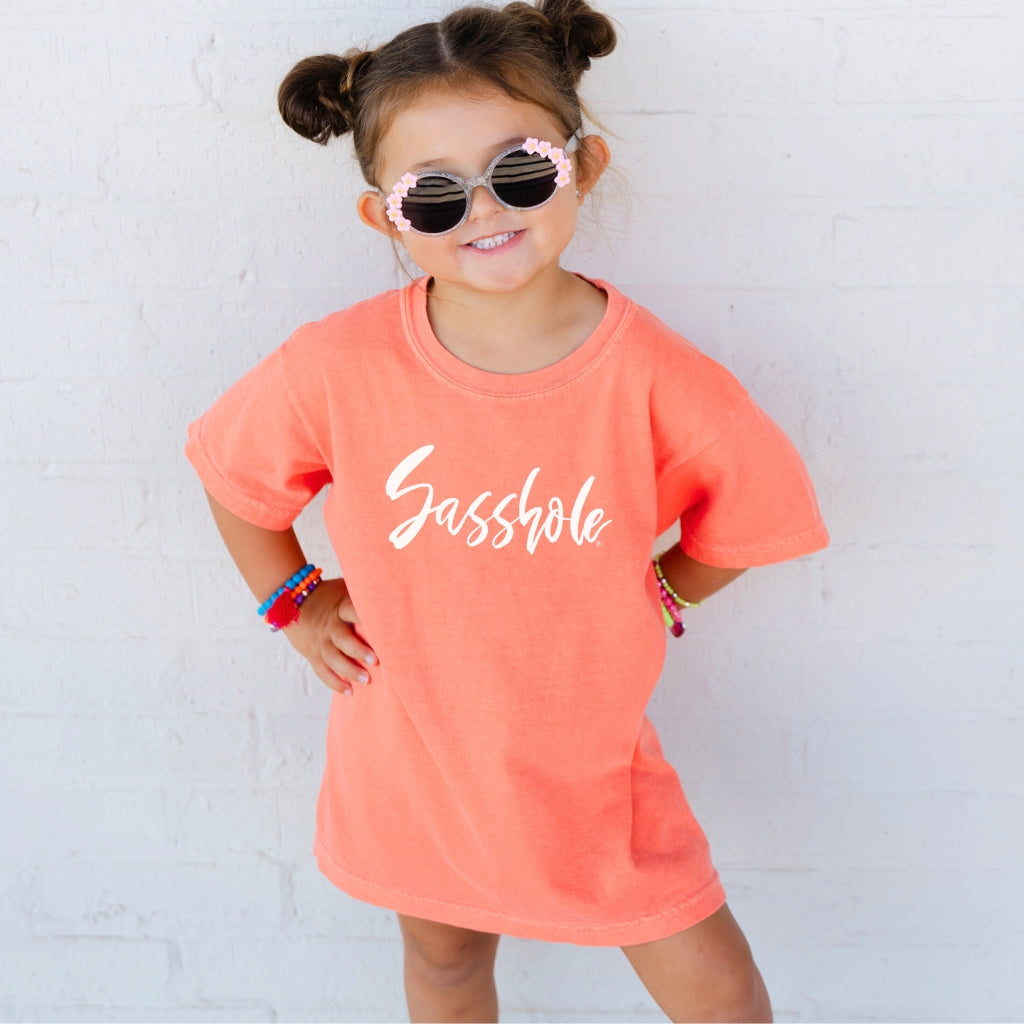 Image of Sasshole® Youth T-Shirt – Cute & Comfy Comfort Colors® Graphic Tee for Bold Kids