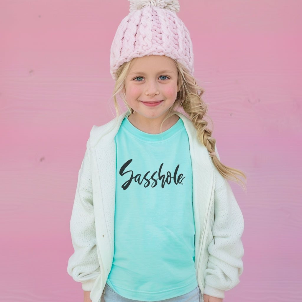 Image of Sasshole® Youth T-Shirt – Cute & Comfy Comfort Colors® Graphic Tee for Bold Kids