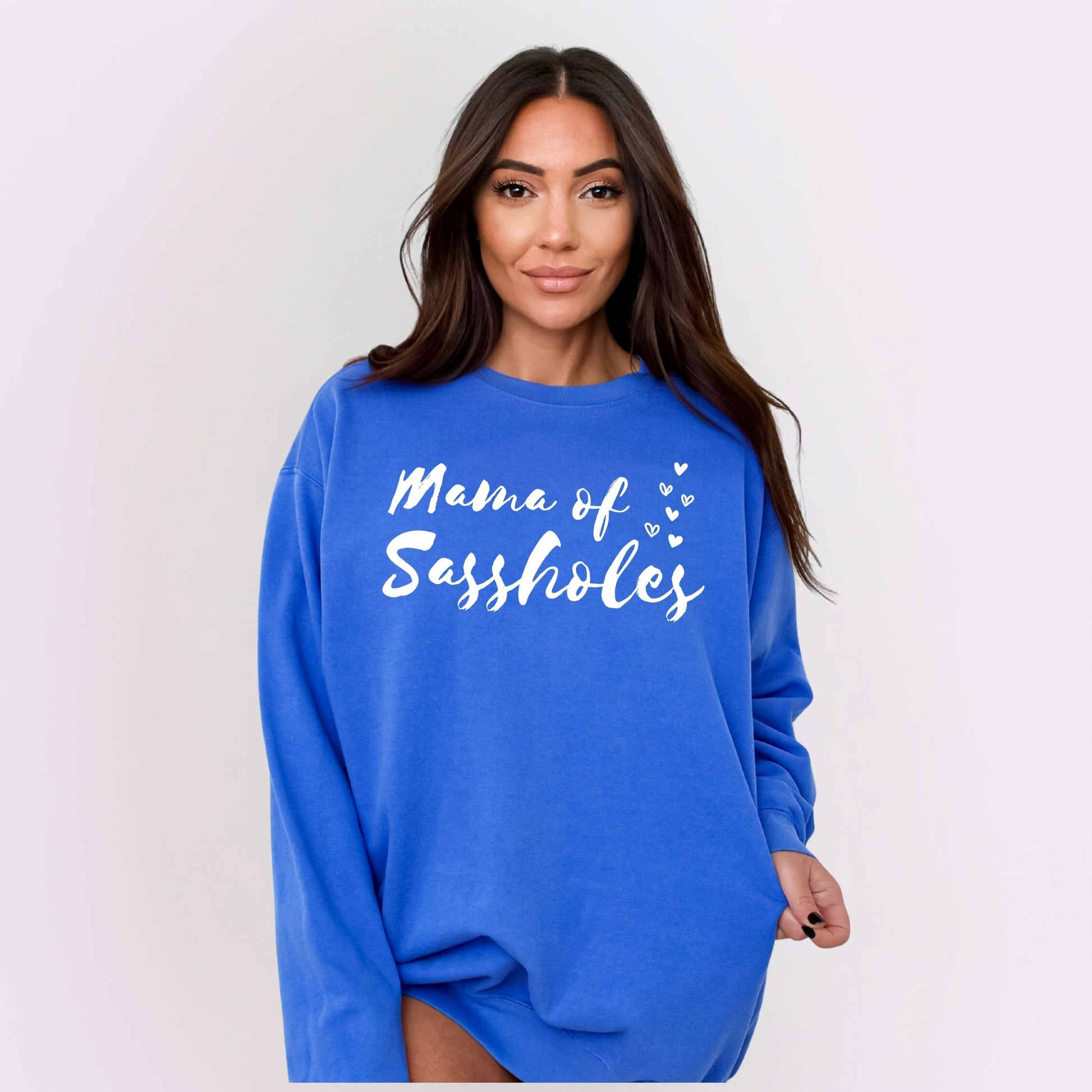 Mama of Sassholes Comfort Colors® Sweatshirt – Funny Mom Pullover for Sassy Women