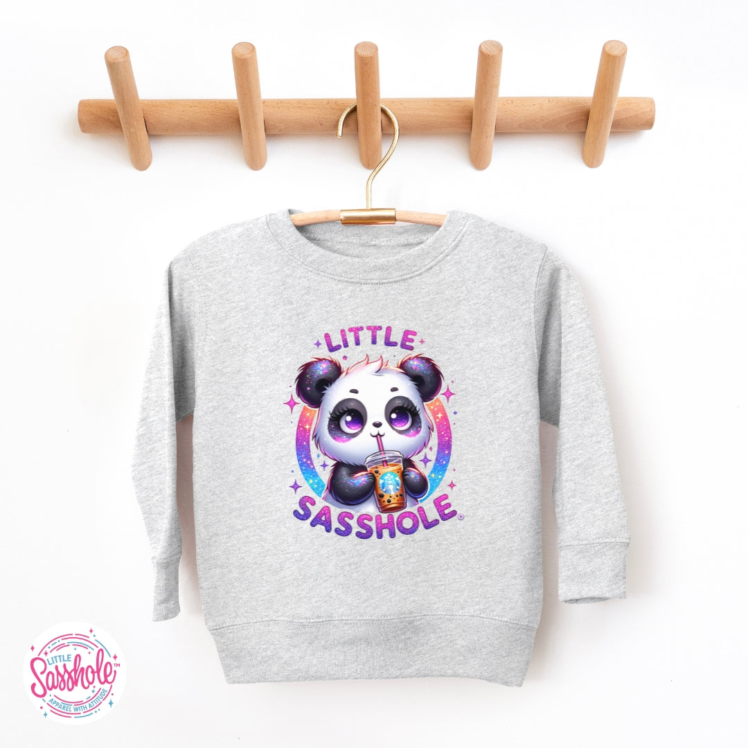 Little Sasshole™ Panda Toddler Sweatshirt – Cute, Cozy & Full of Attitude
