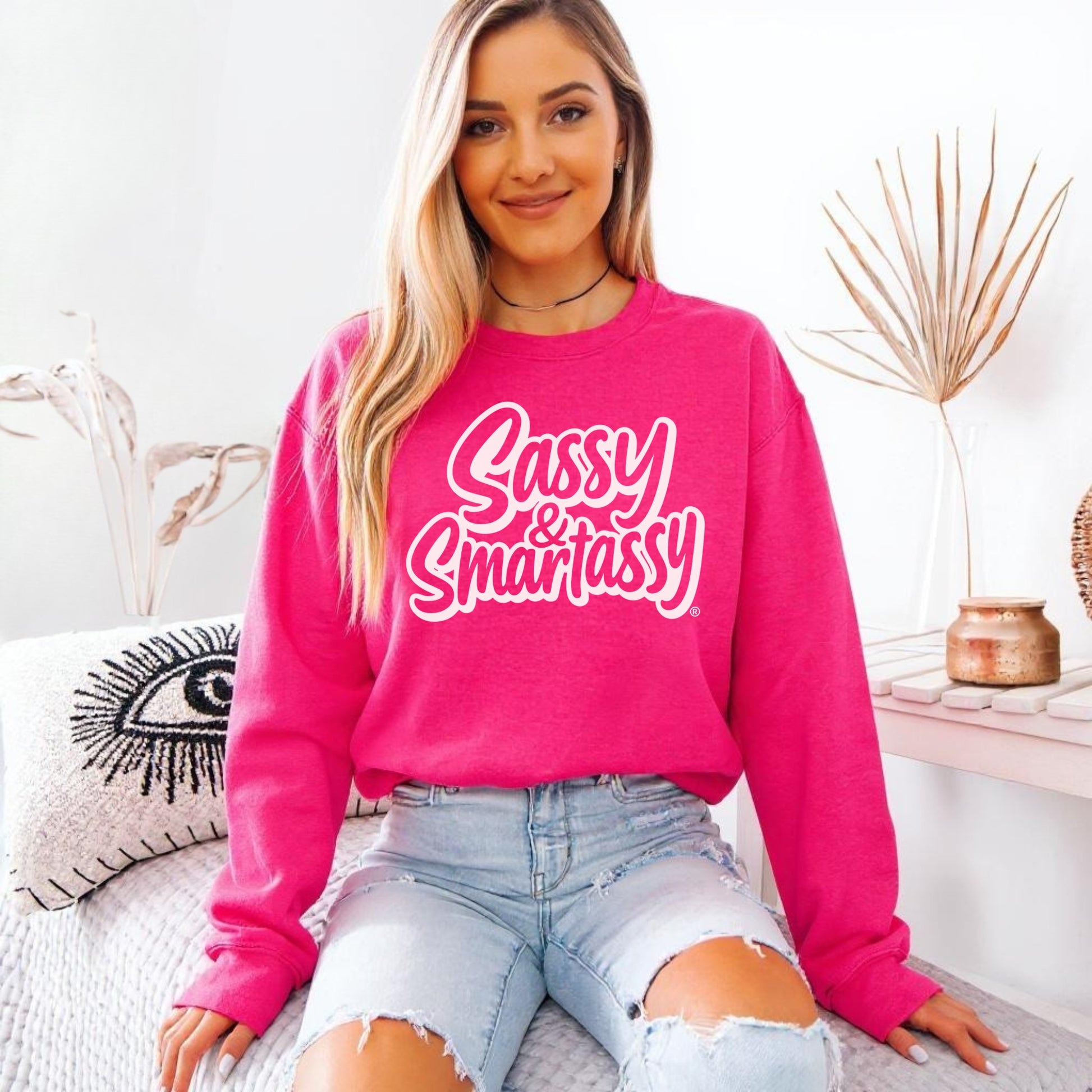 Sassy & Smartassy® Women’s Classic Fit Sweatshirt – Bold, Comfy & Effortlessly Sassy