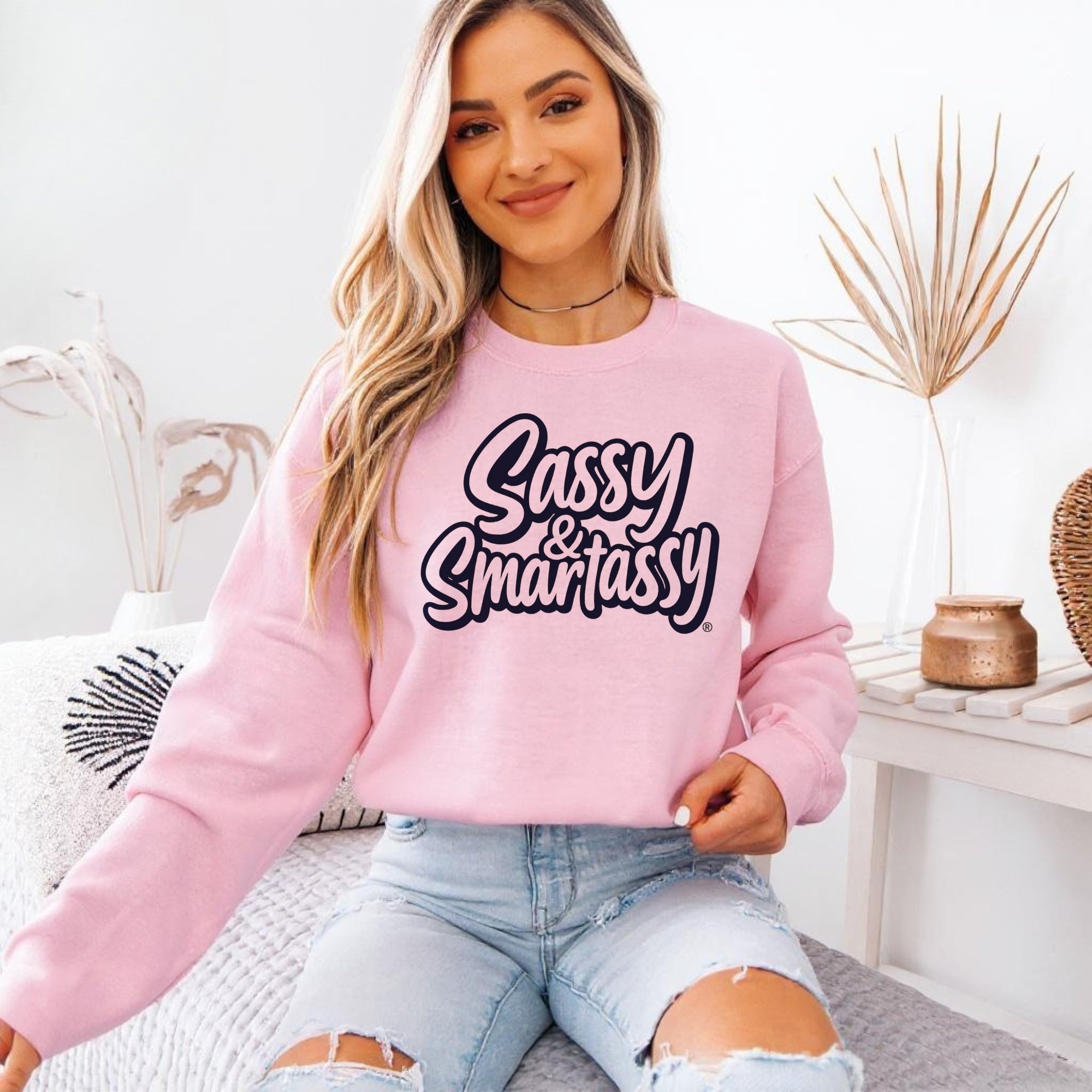 Image of Sassy & Smartassy® Women’s Classic Fit Sweatshirt – Bold, Comfy & Effortlessly Sassy