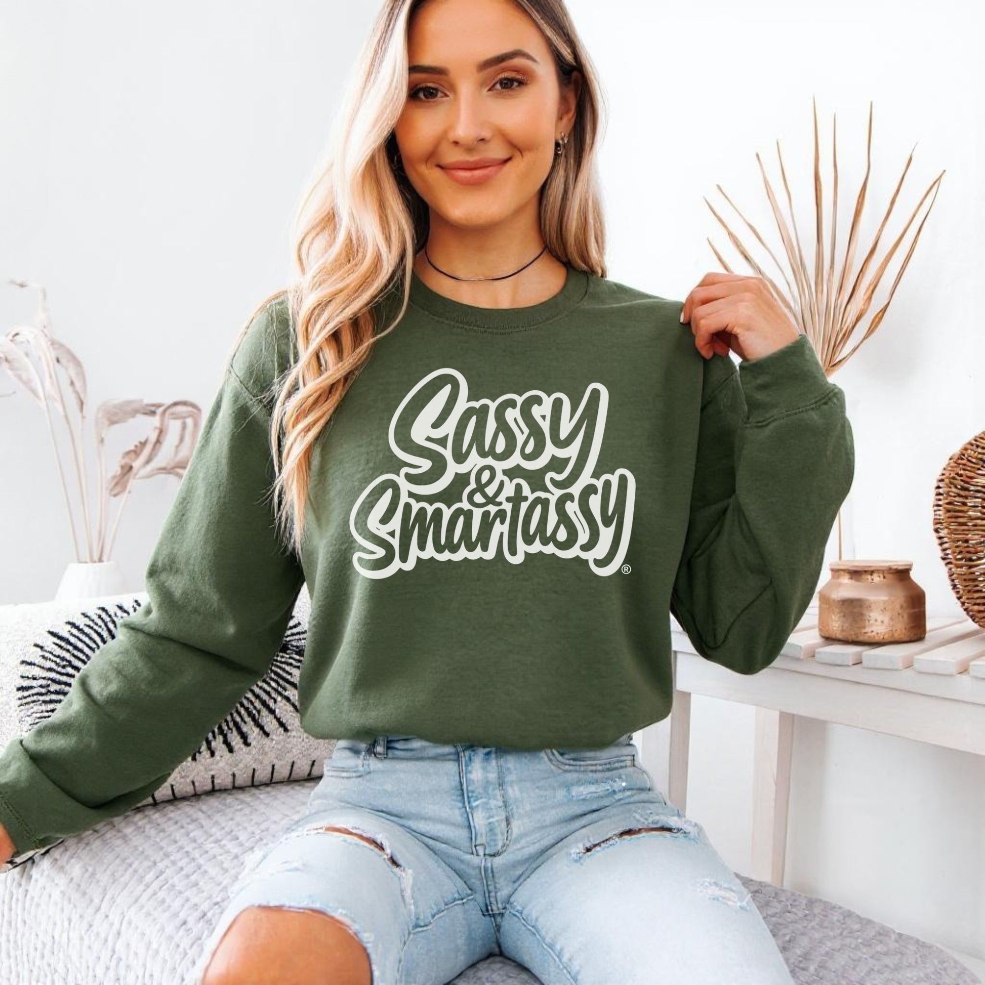 Sassy & Smartassy® Women’s Classic Fit Sweatshirt – Bold, Comfy & Effortlessly Sassy
