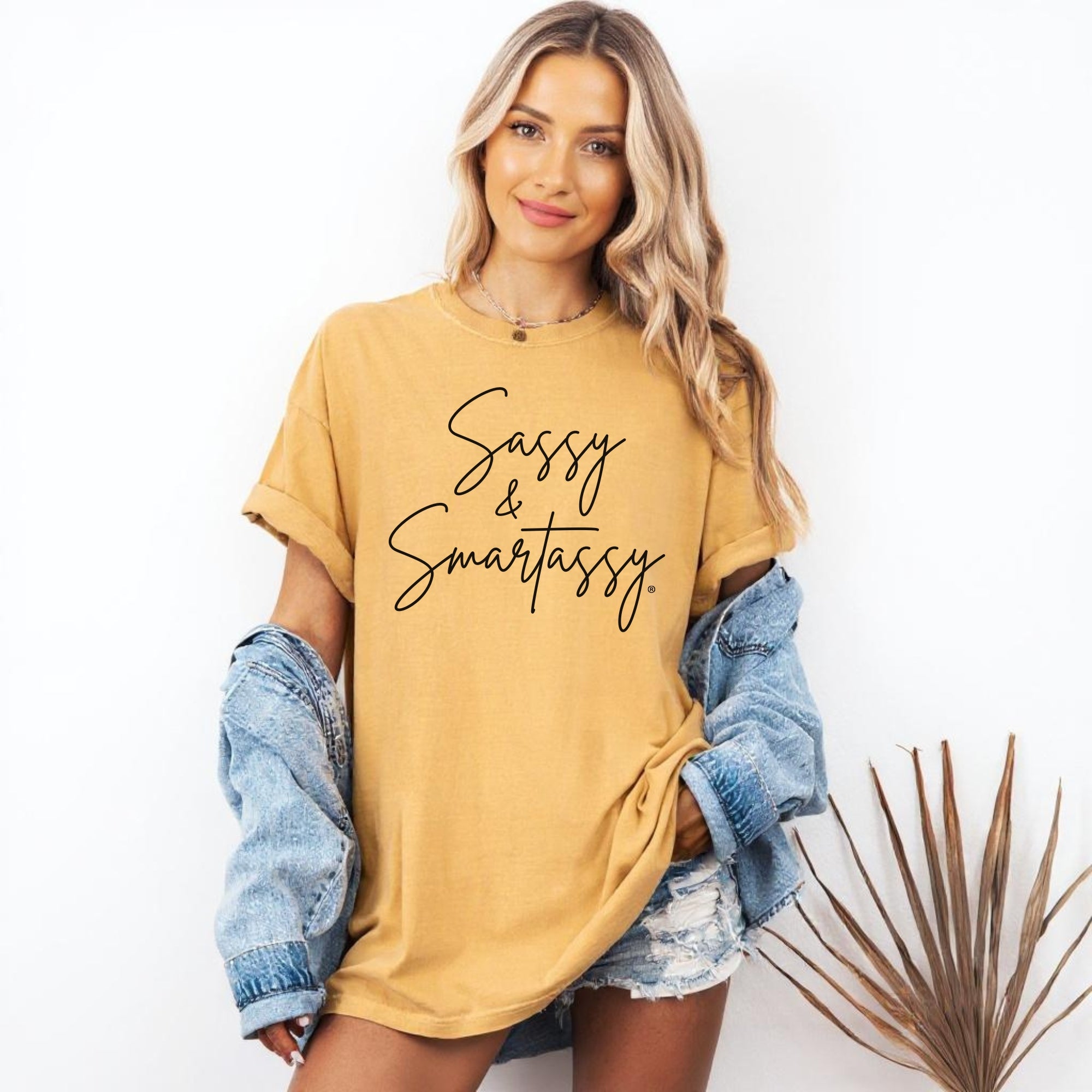 Image of Sassy & Smartassy® Comfort Colors® T-Shirt – Funny Women's Graphic Tee