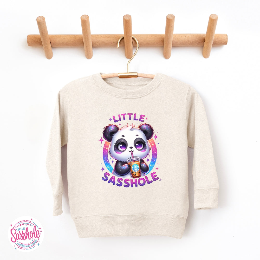Image of Little Sasshole™ Panda Toddler Sweatshirt – Cute, Cozy & Full of Attitude