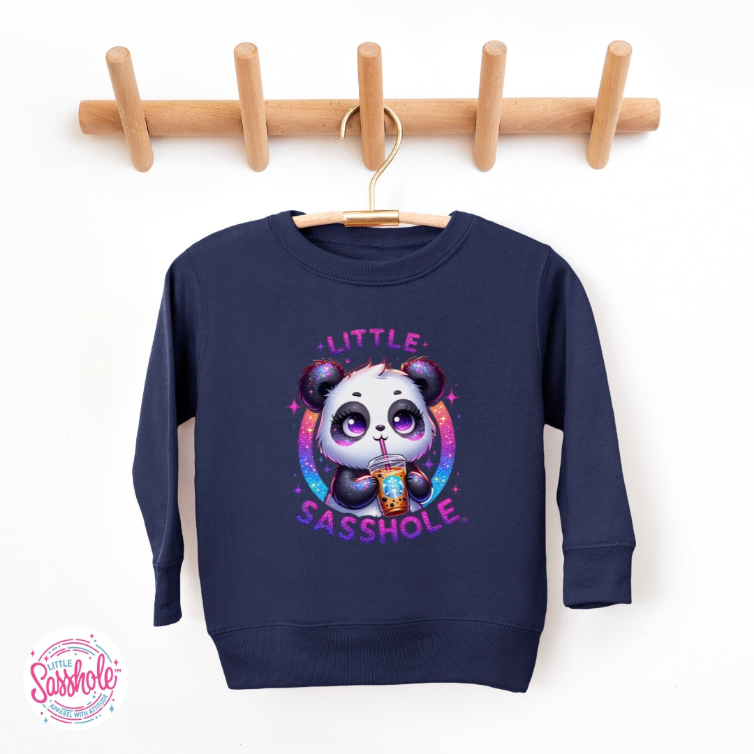 Image of Little Sasshole™ Panda Toddler Sweatshirt – Cute, Cozy & Full of Attitude