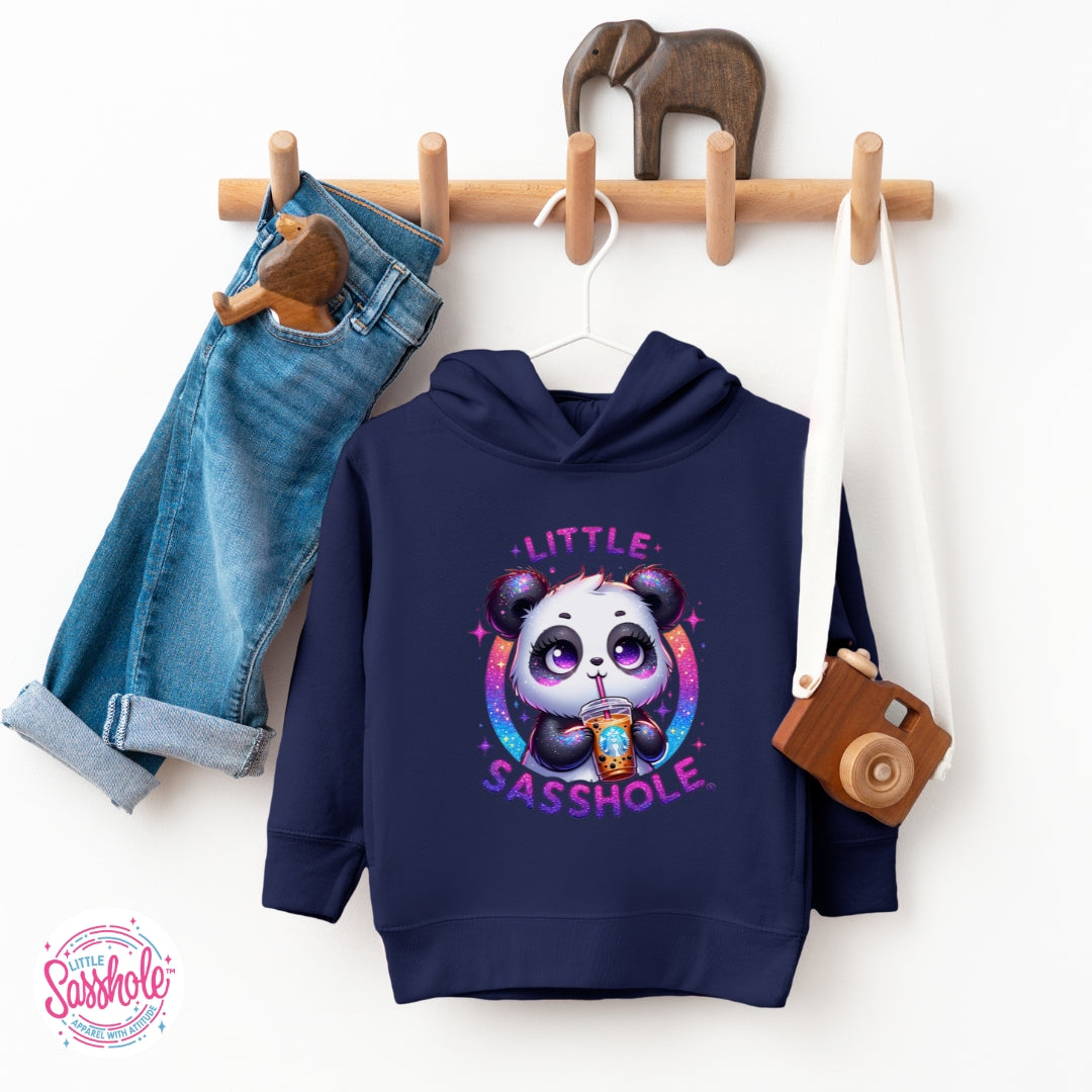 Image of Little Sasshole™ Panda Toddler Hoodie – Cute Funny Kids Pullover