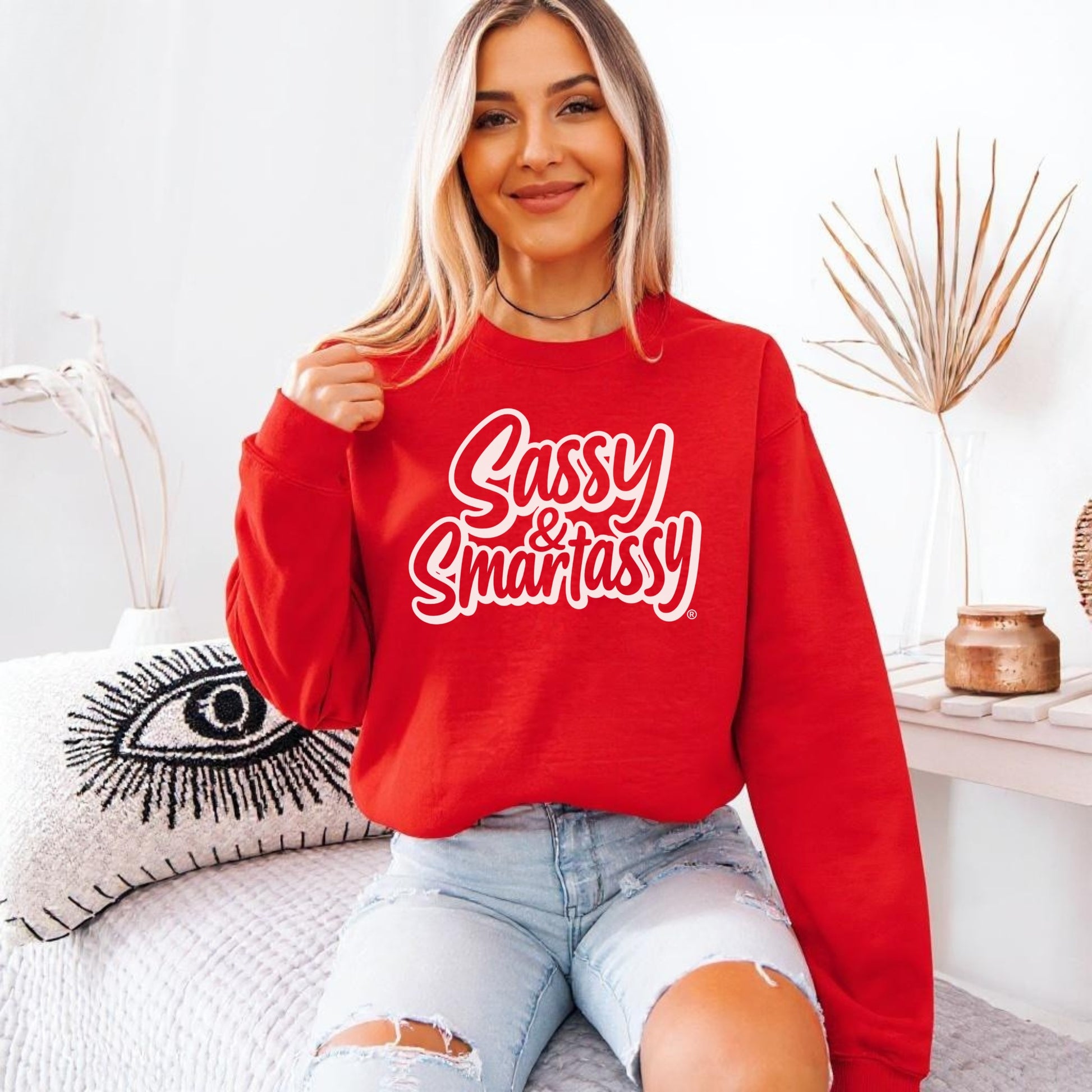 Sassy & Smartassy® Women’s Classic Fit Sweatshirt – Bold, Comfy & Effortlessly Sassy