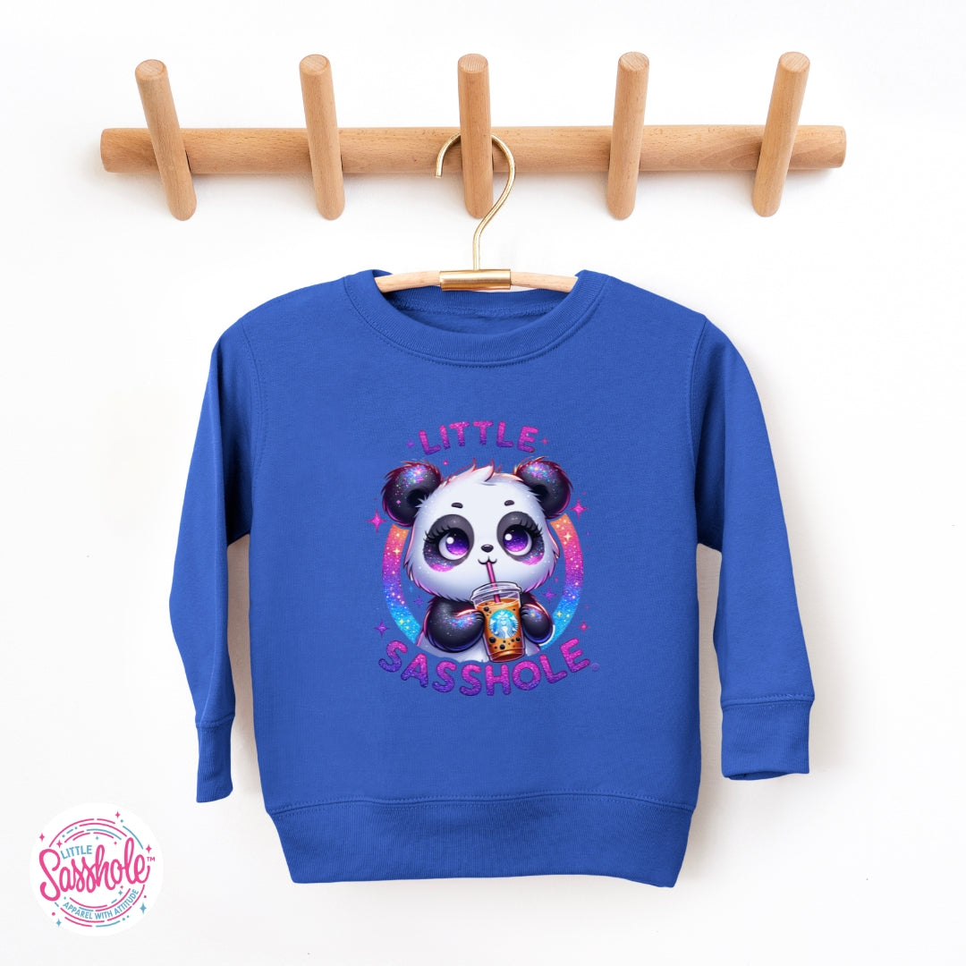 Image of Little Sasshole™ Panda Toddler Sweatshirt – Cute, Cozy & Full of Attitude