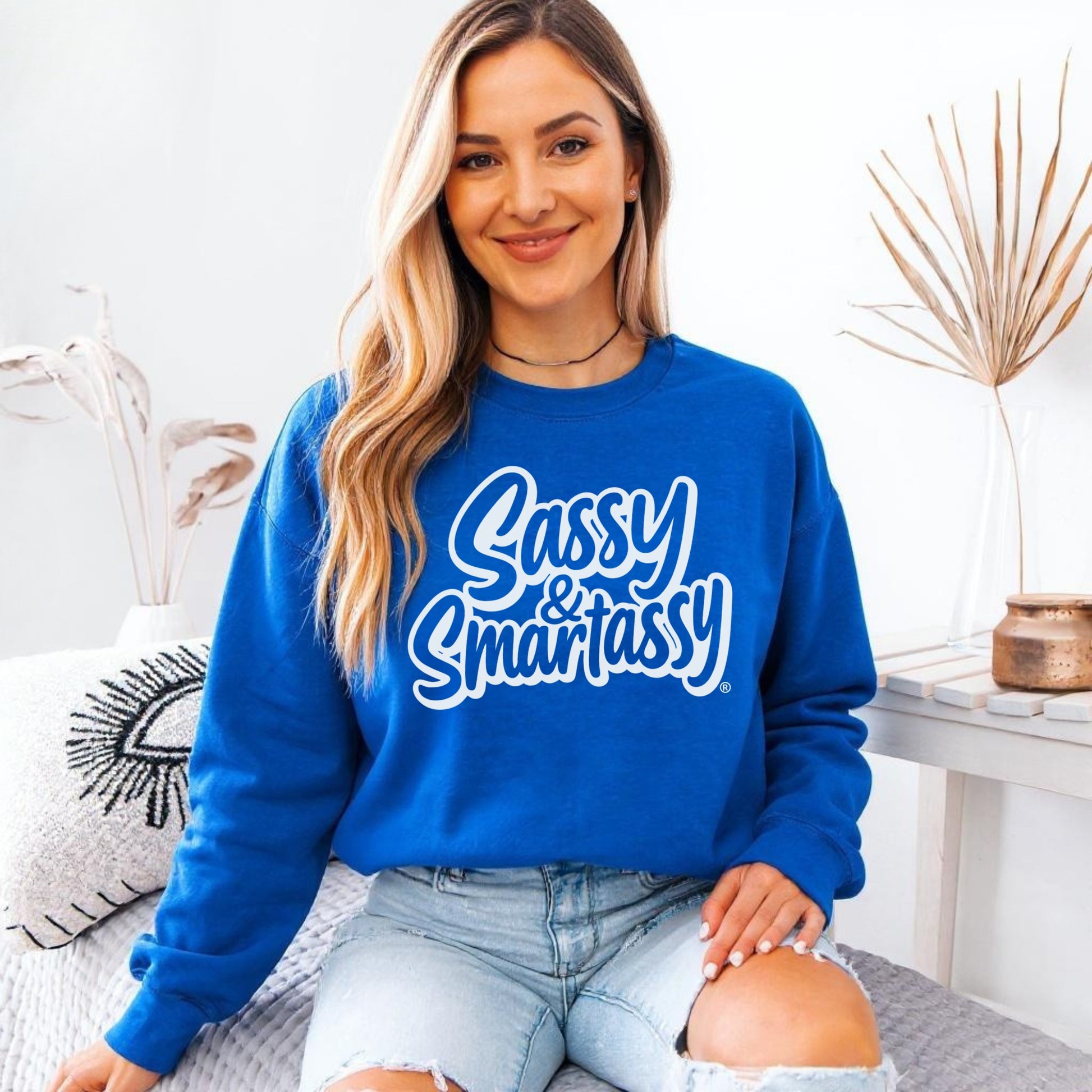 Sassy & Smartassy® Women’s Classic Fit Sweatshirt – Bold, Comfy & Effortlessly Sassy