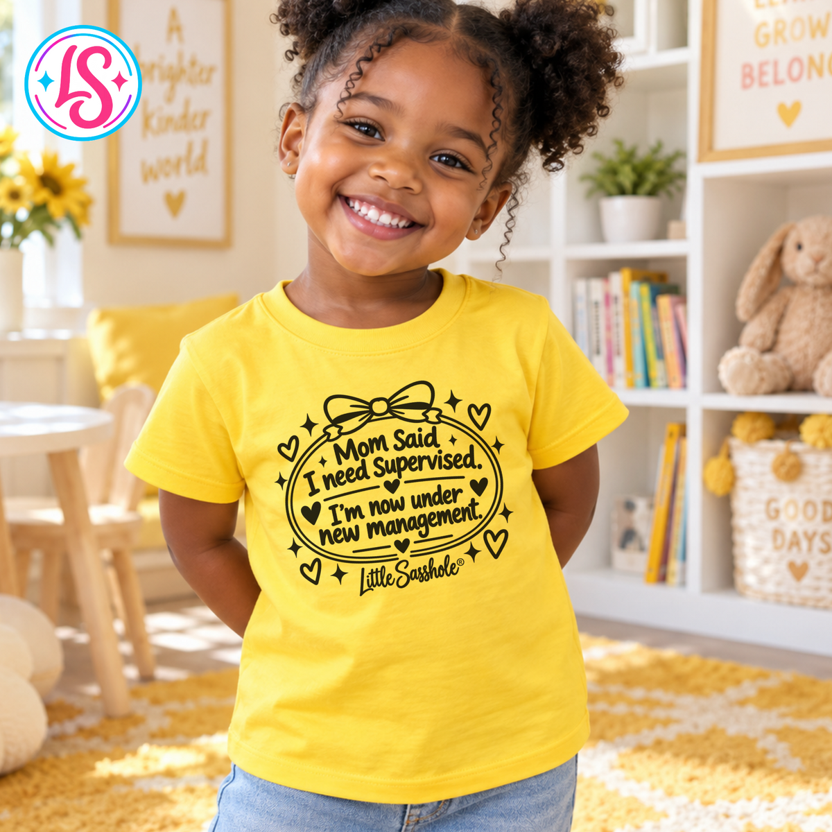 Mom Said I Need Supervised — Toddler Graphic Tee | Little Sasshole®