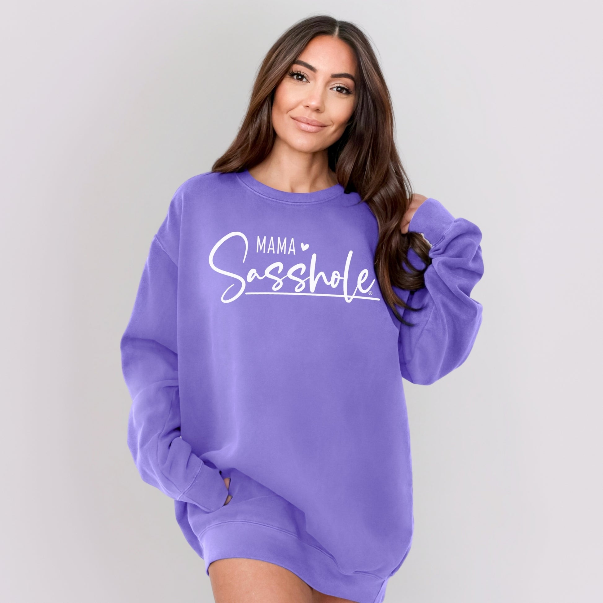 Sasshole Mama Sweatshirt – Funny Women’s Comfort Colors® Pullover