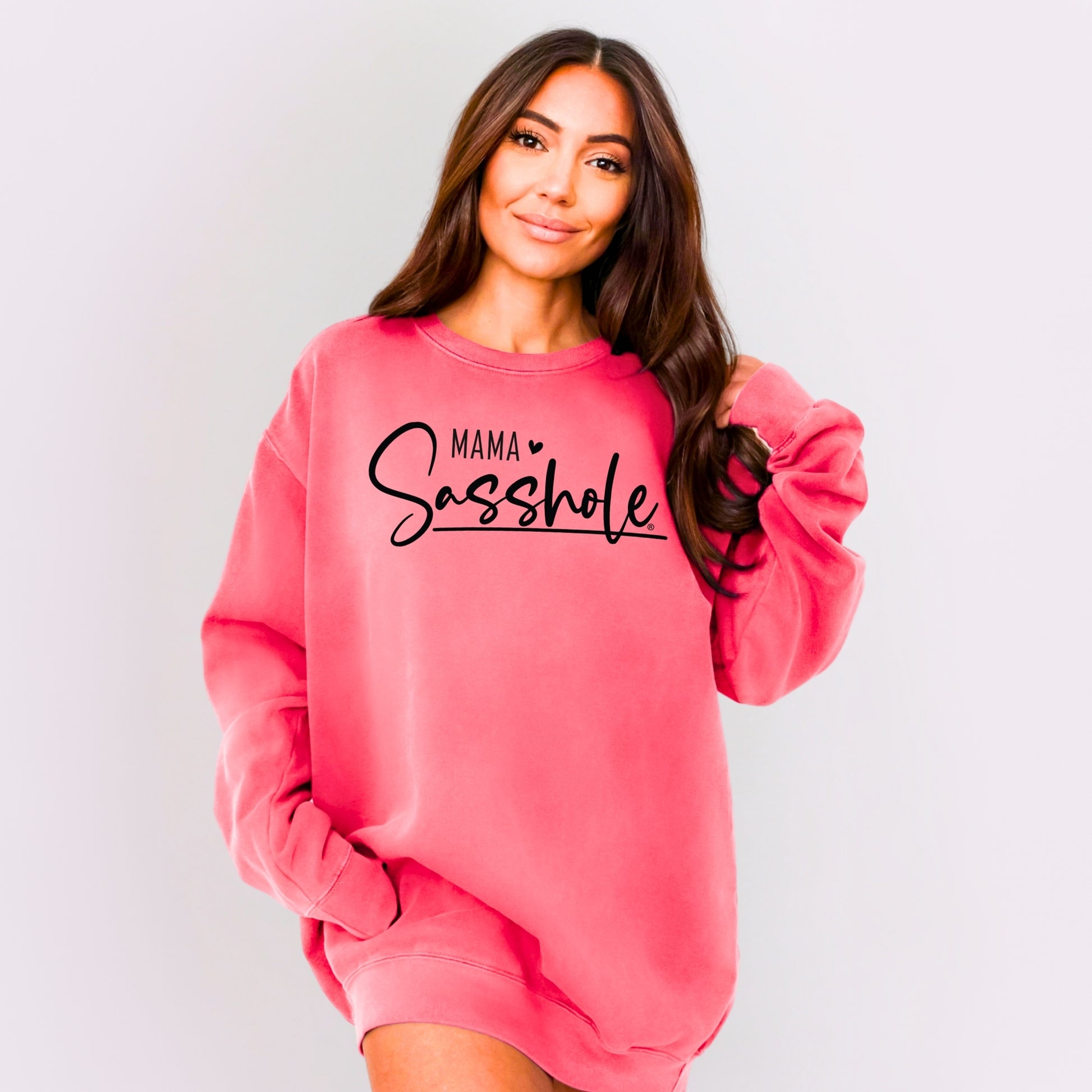 Sasshole Mama Sweatshirt – Funny Women’s Comfort Colors® Pullover