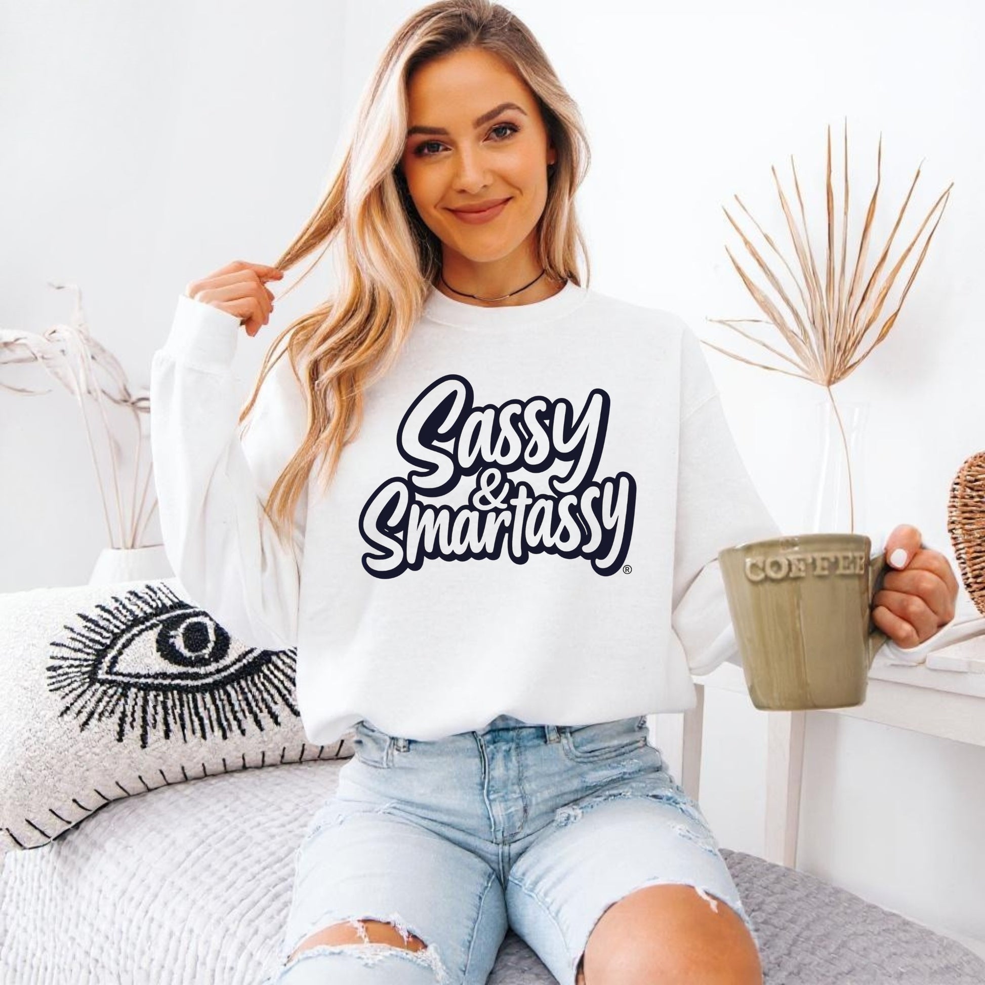 Sassy & Smartassy® Women’s Classic Fit Sweatshirt – Bold, Comfy & Effortlessly Sassy