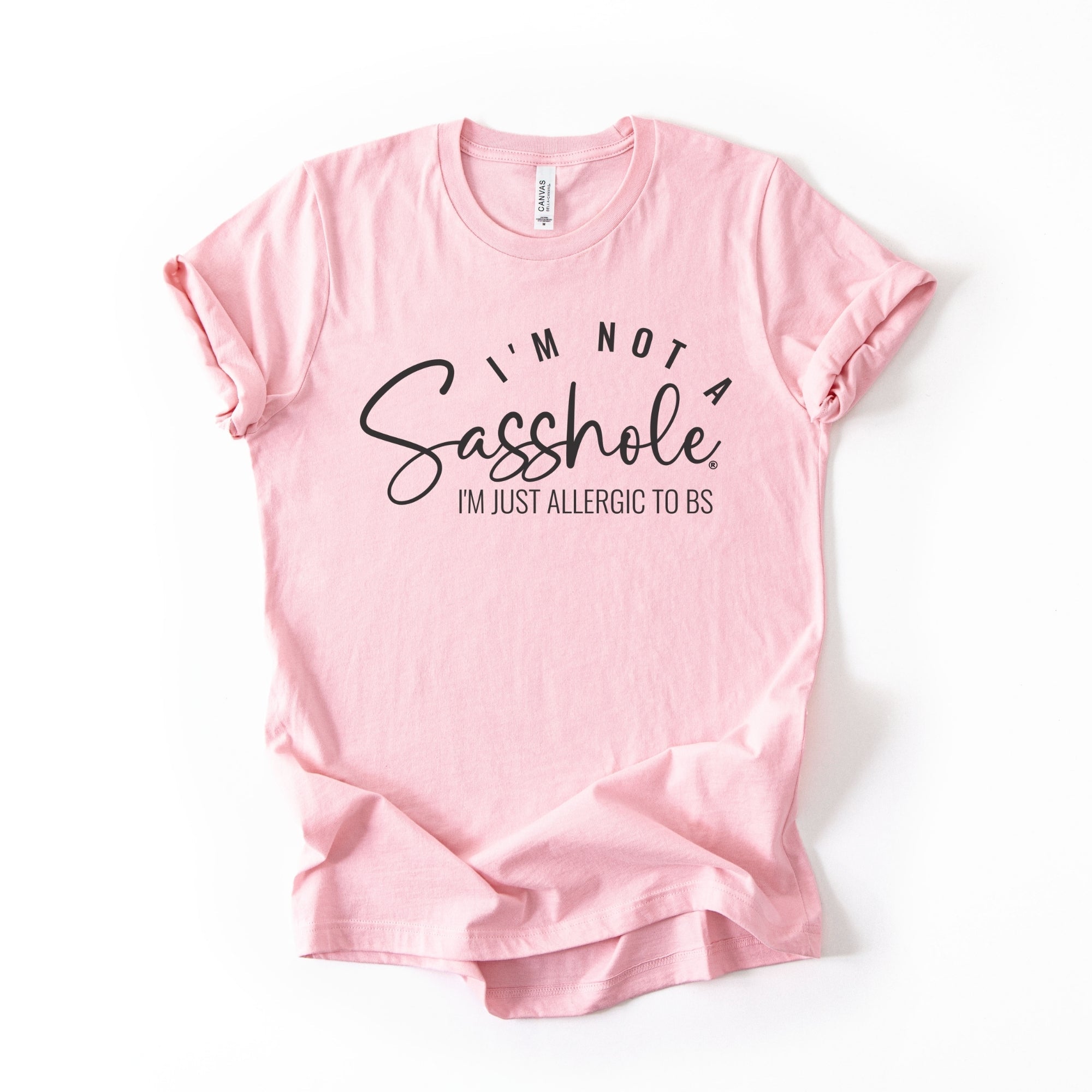 Allergic to BS – Women’s T-Shirt | Funny Sarcastic Graphic Tee | Sasshole® - Funny Graphic Tee by Sasshole® Clothing