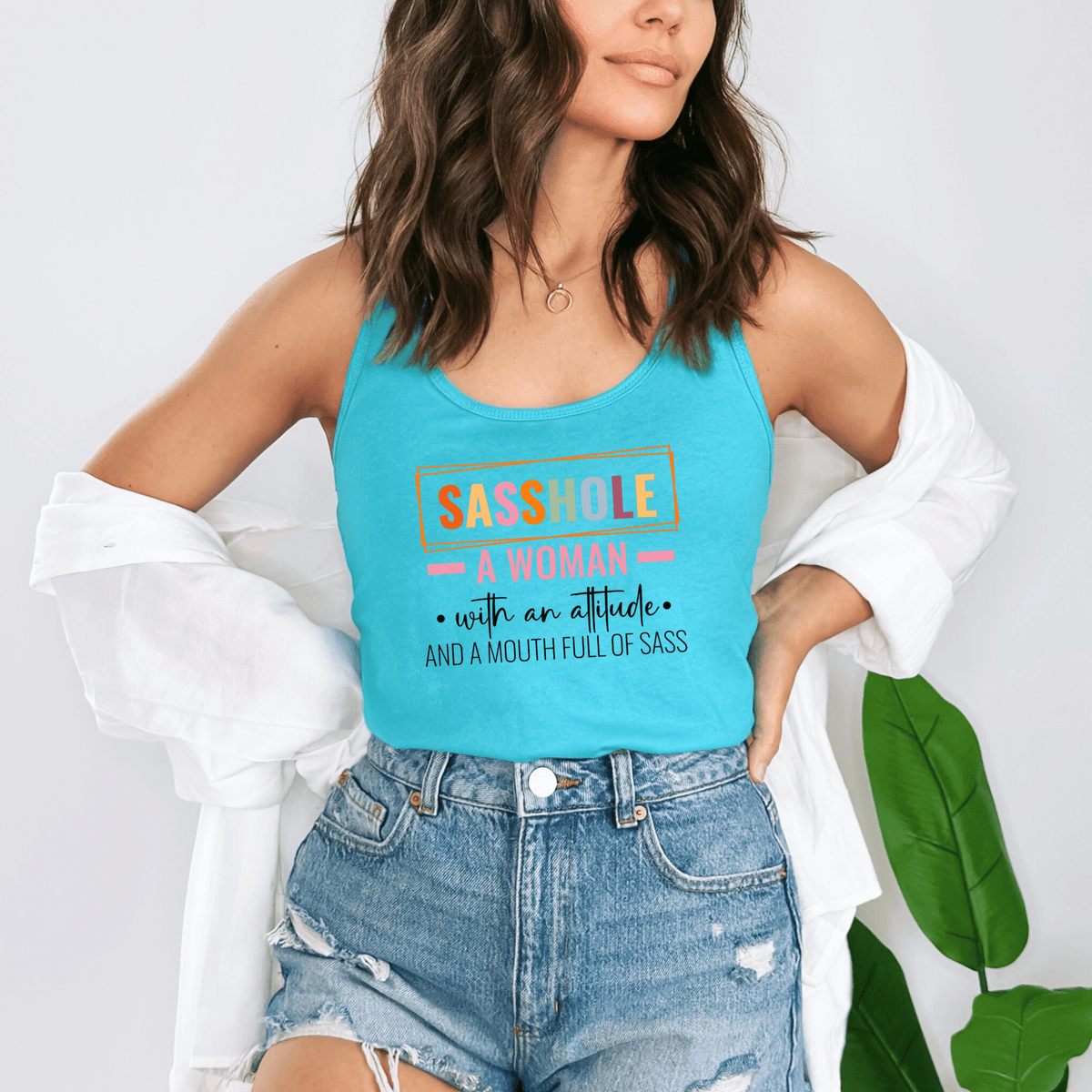Allergic to BS – Women’s Tank Top | Funny Sarcastic Graphic Tee | Sasshole® - Funny Graphic Tee by Sasshole® Clothing