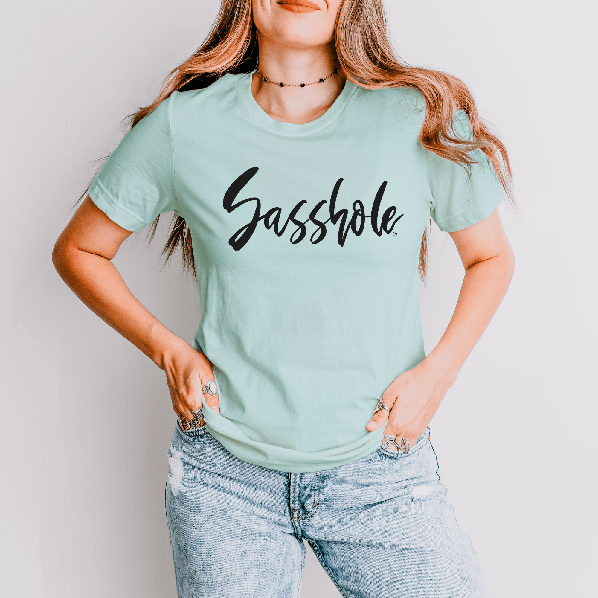 Image of Attitude Elevated: Rock Your Unique Style Sasshole® T Shirts for Women - Funny Graphic Tee by Sasshole® Clothing