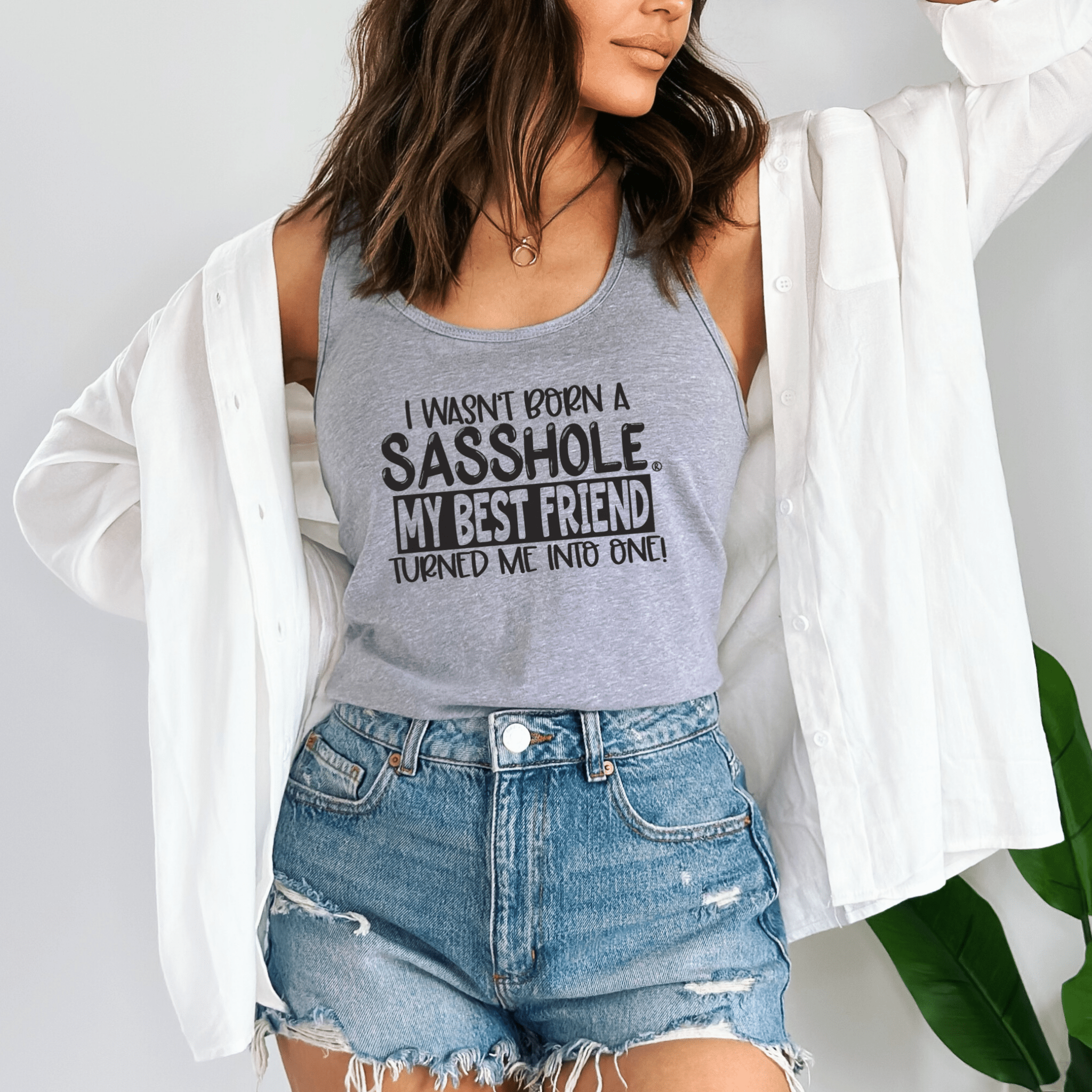 Bestie Upgrade Energy – Women’s Tank Top | Funny Graphic Tank | Sasshole® - Funny Graphic Tee by Sasshole® Clothing
