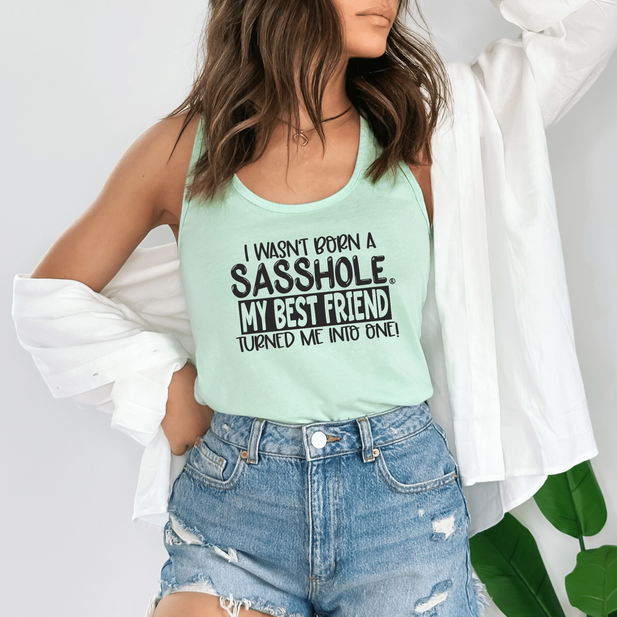 Bestie Upgrade Energy – Women’s Tank Top | Funny Graphic Tank | Sasshole® - Funny Graphic Tee by Sasshole® Clothing