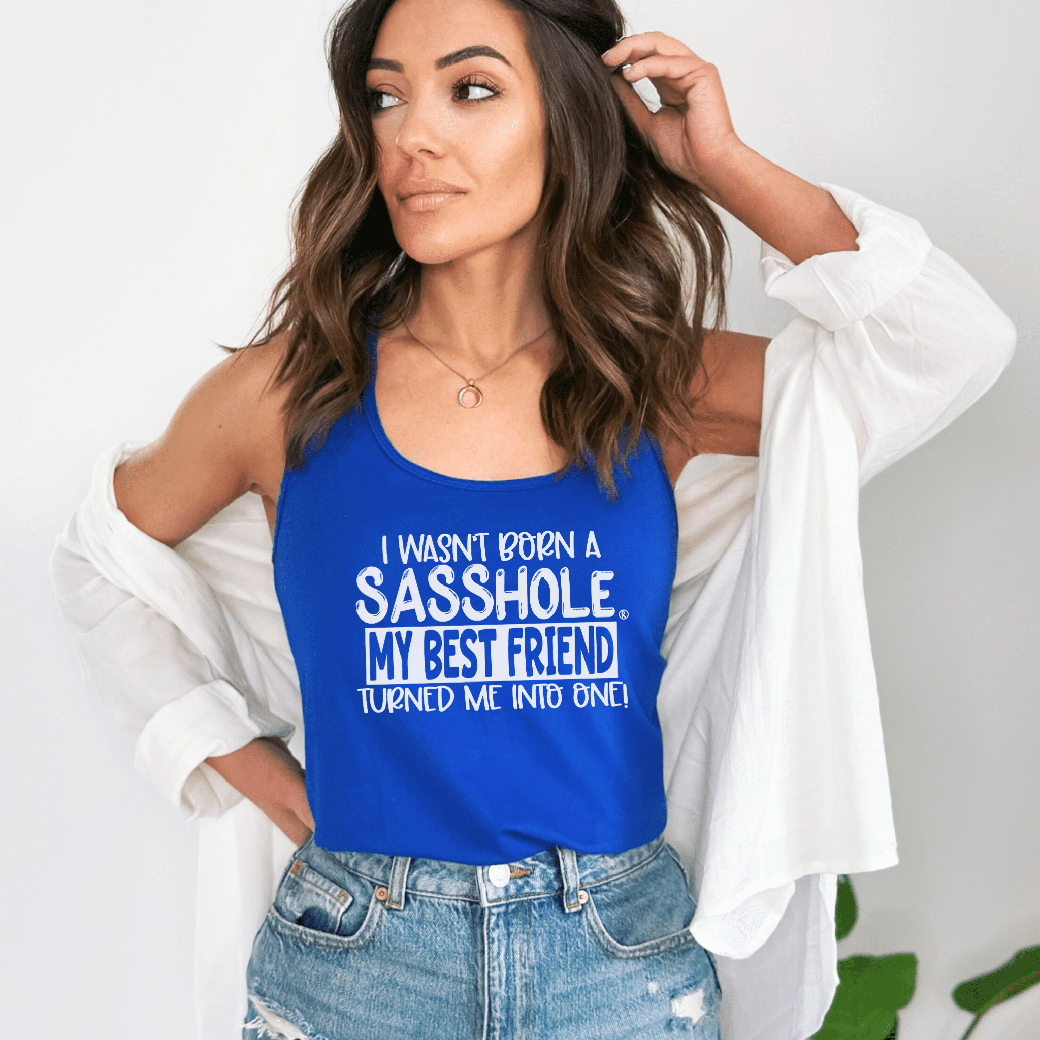 Bestie Upgrade Energy – Women’s Tank Top | Funny Graphic Tank | Sasshole® - Funny Graphic Tee by Sasshole® Clothing