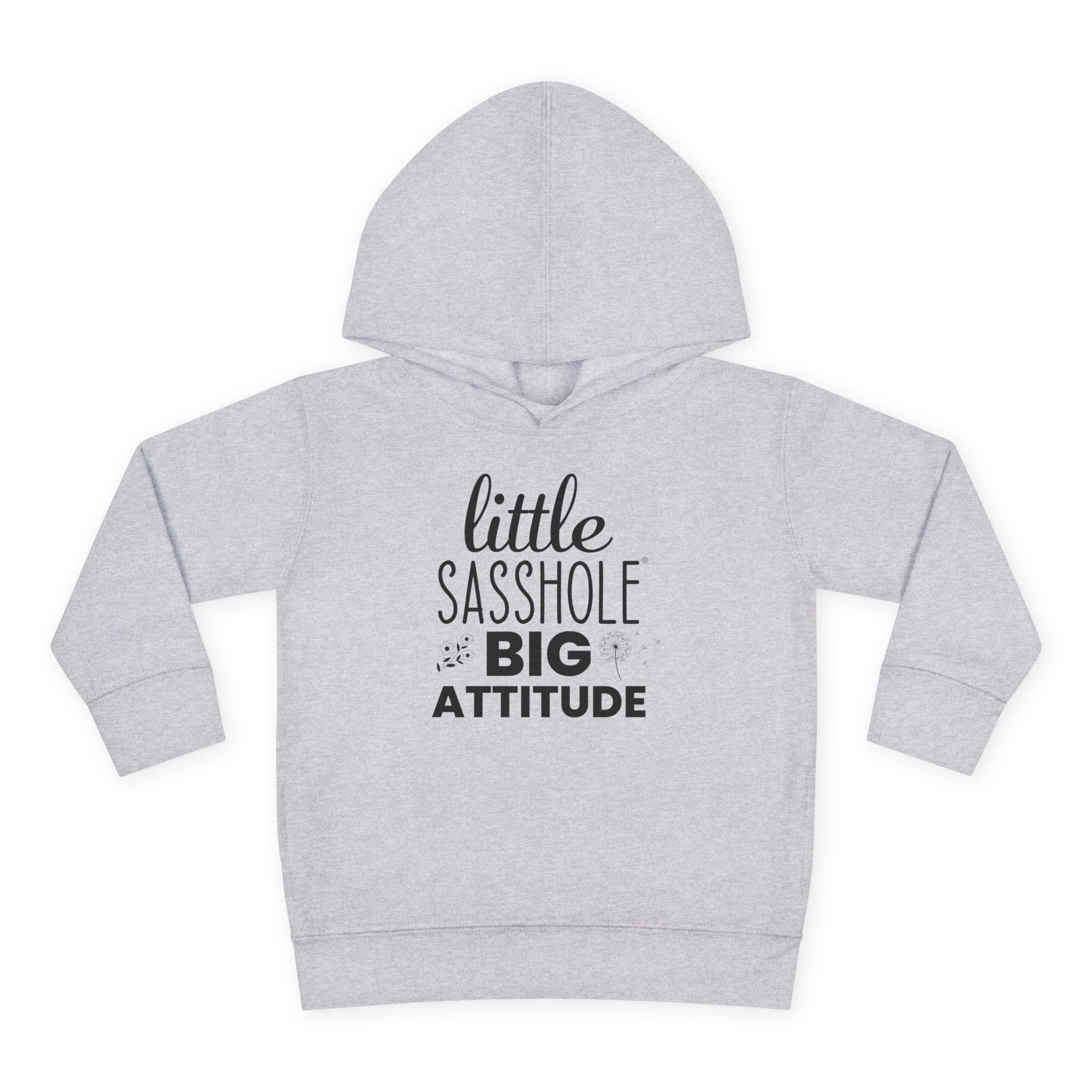 Big Attitude – Toddler Hoodie | Bold Statement Shirt | Little Sasshole™ - Funny Graphic Tee by Sasshole® Clothing