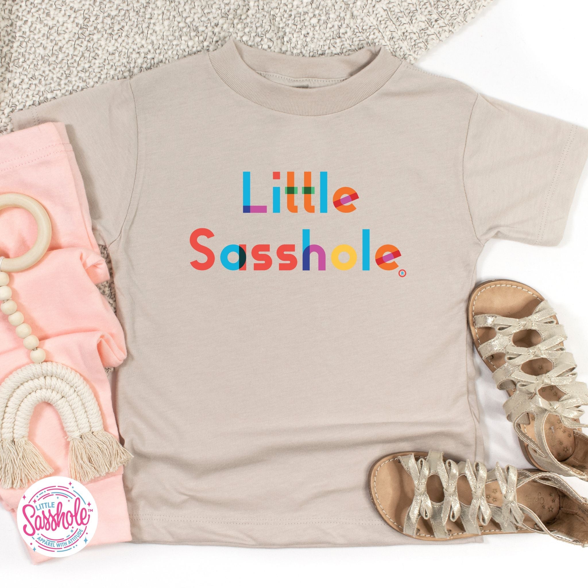 Bold and Bright: Little Sasshole™ Toddler T-Shirt - Funny Graphic Tee by Sasshole® Clothing