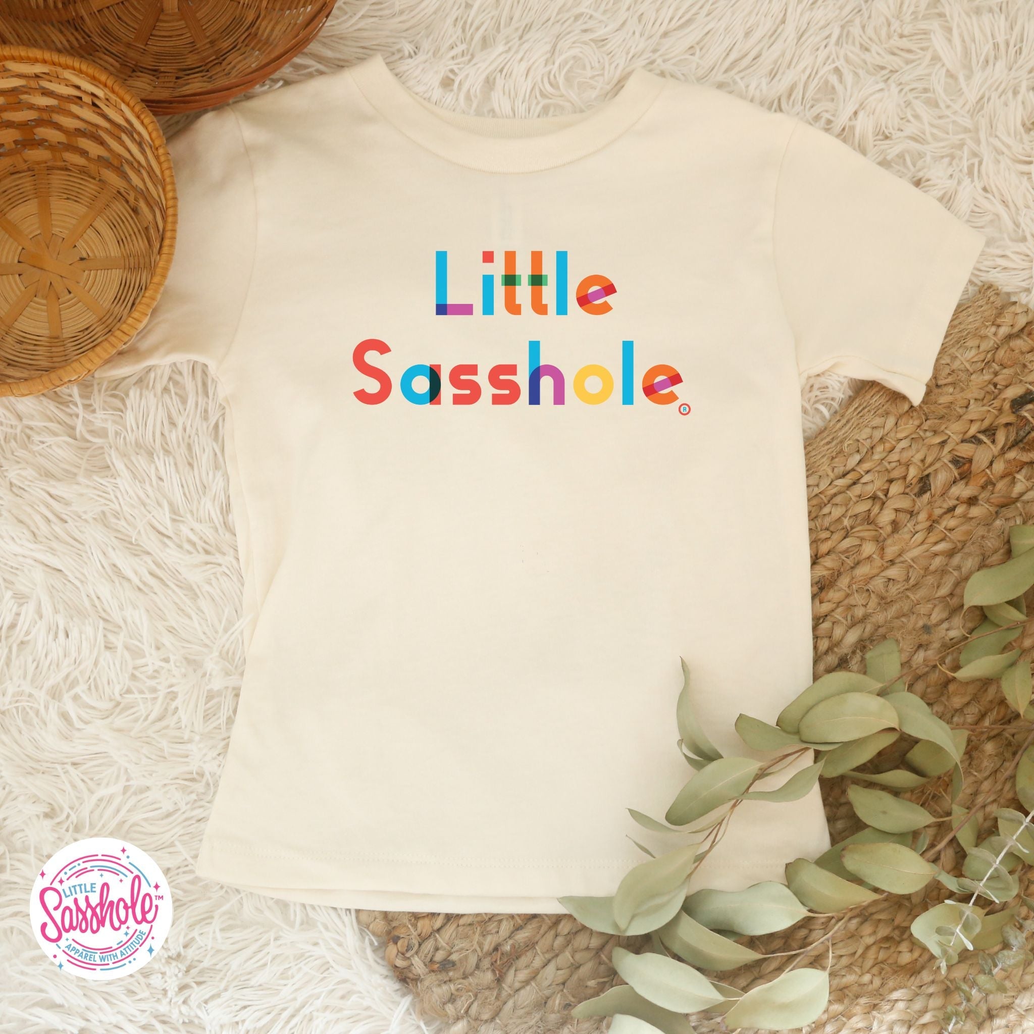 Bold and Bright: Little Sasshole™ Toddler T-Shirt - Funny Graphic Tee by Sasshole® Clothing