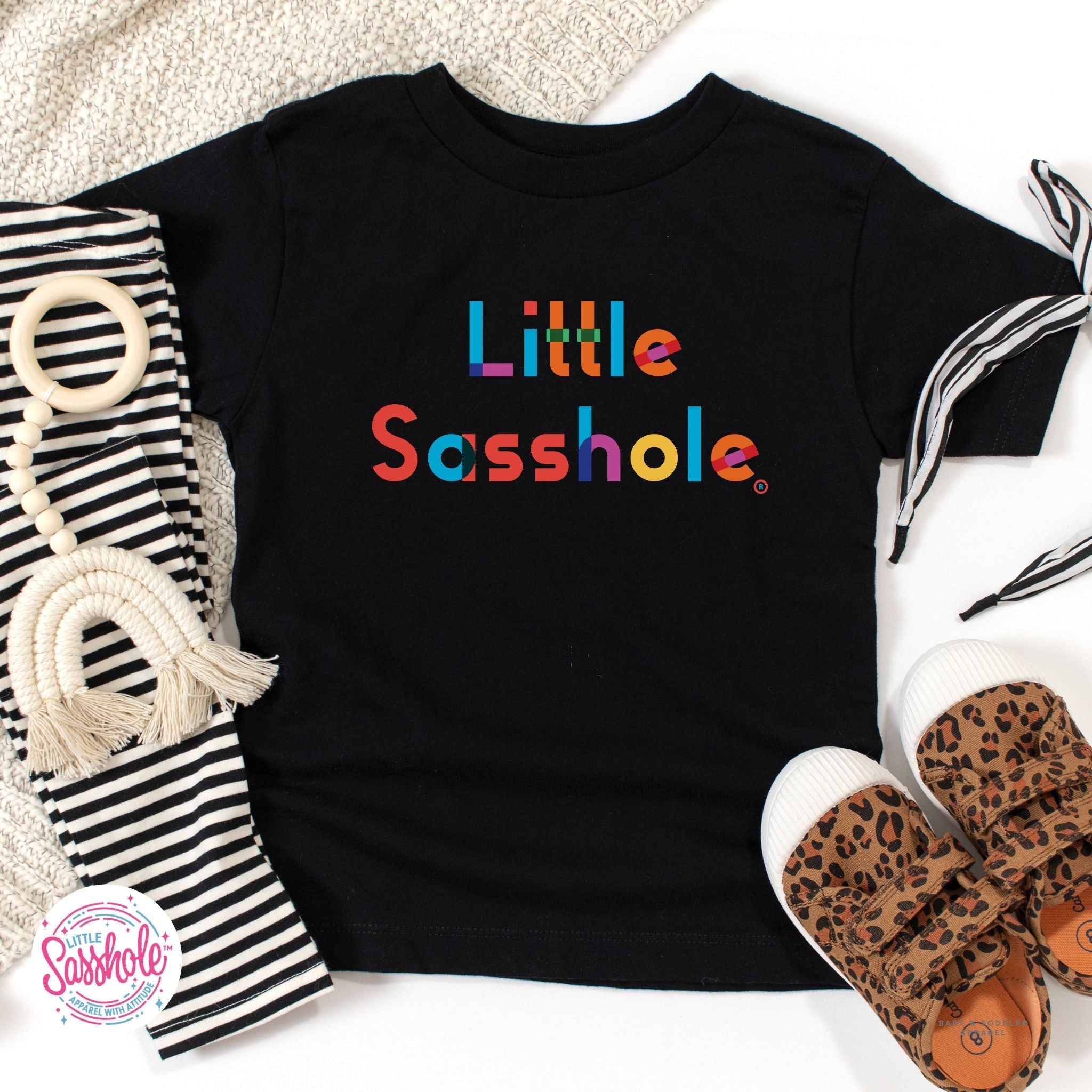 Bold and Bright: Little Sasshole™ Toddler T-Shirt - Funny Graphic Tee by Sasshole® Clothing