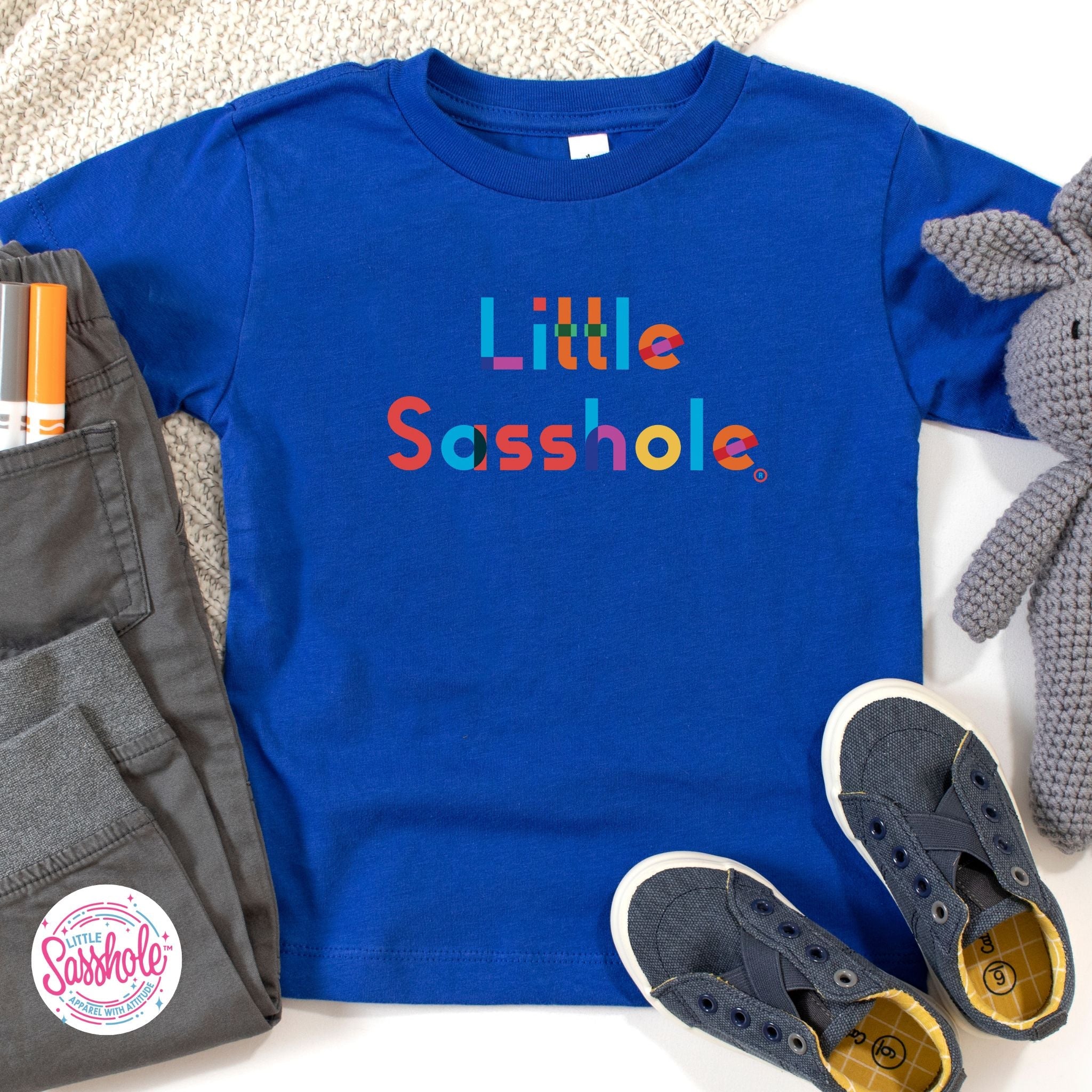 Bold and Bright: Little Sasshole™ Toddler T-Shirt - Funny Graphic Tee by Sasshole® Clothing