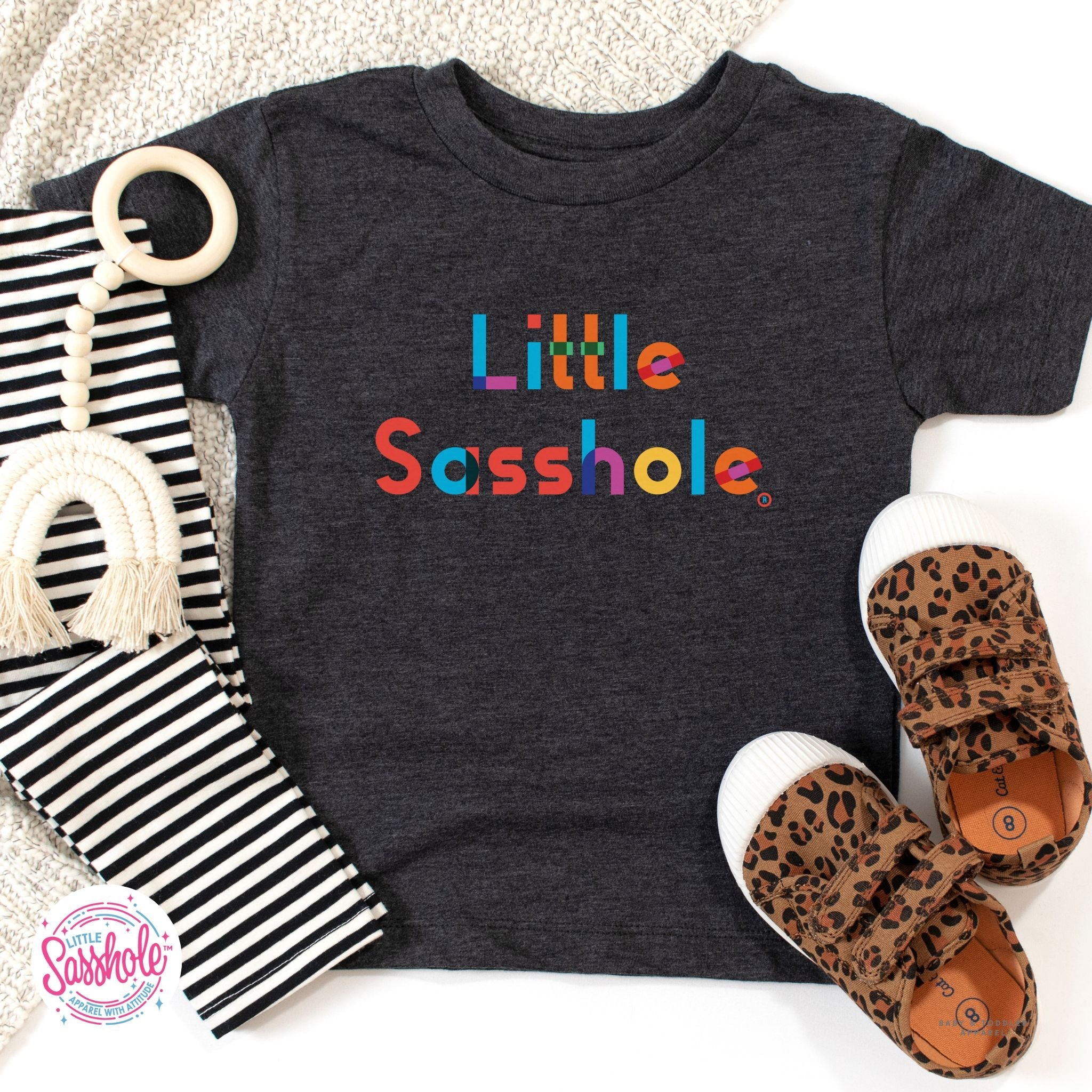 Bold and Bright: Little Sasshole™ Toddler T-Shirt - Funny Graphic Tee by Sasshole® Clothing