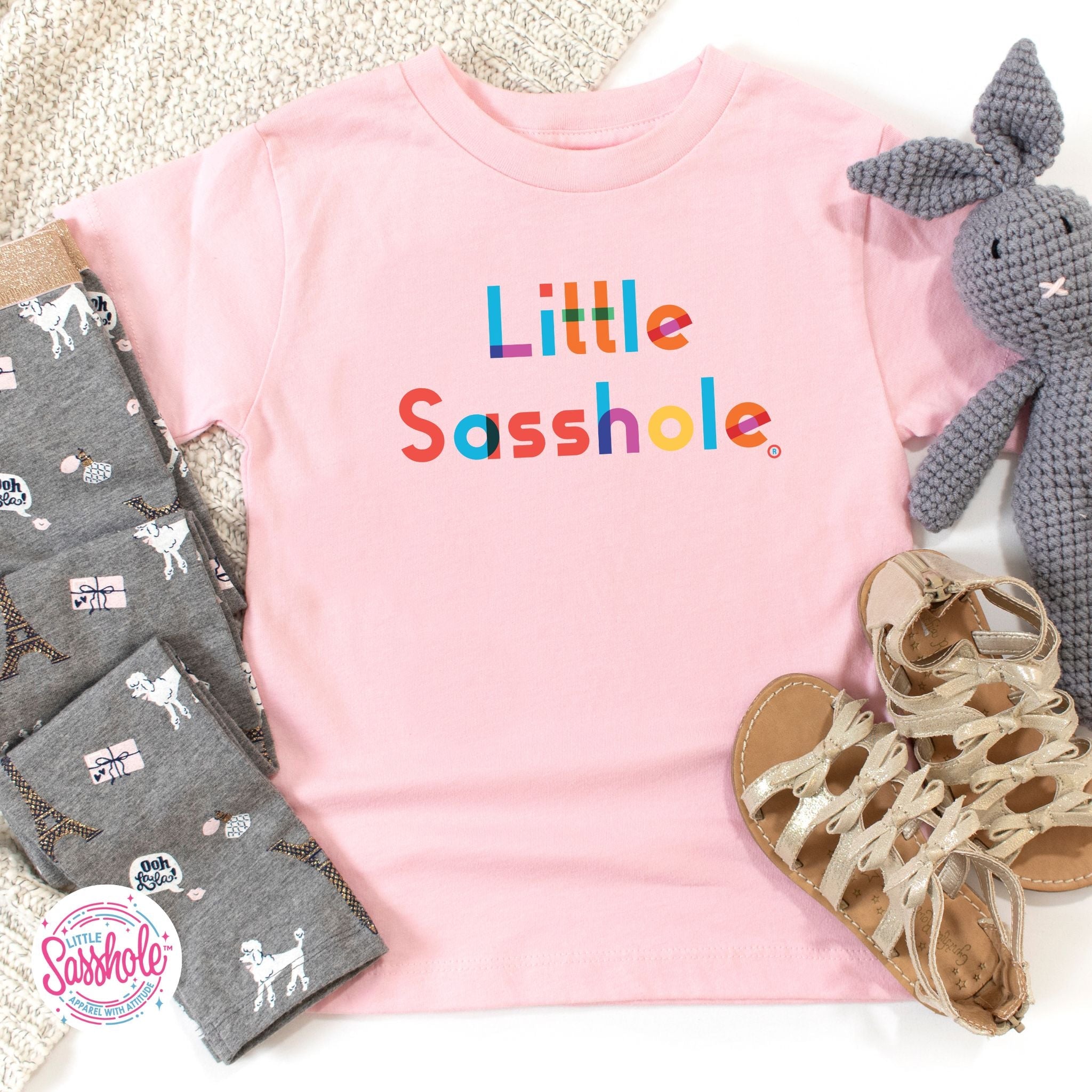 Bold and Bright: Little Sasshole™ Toddler T-Shirt - Funny Graphic Tee by Sasshole® Clothing
