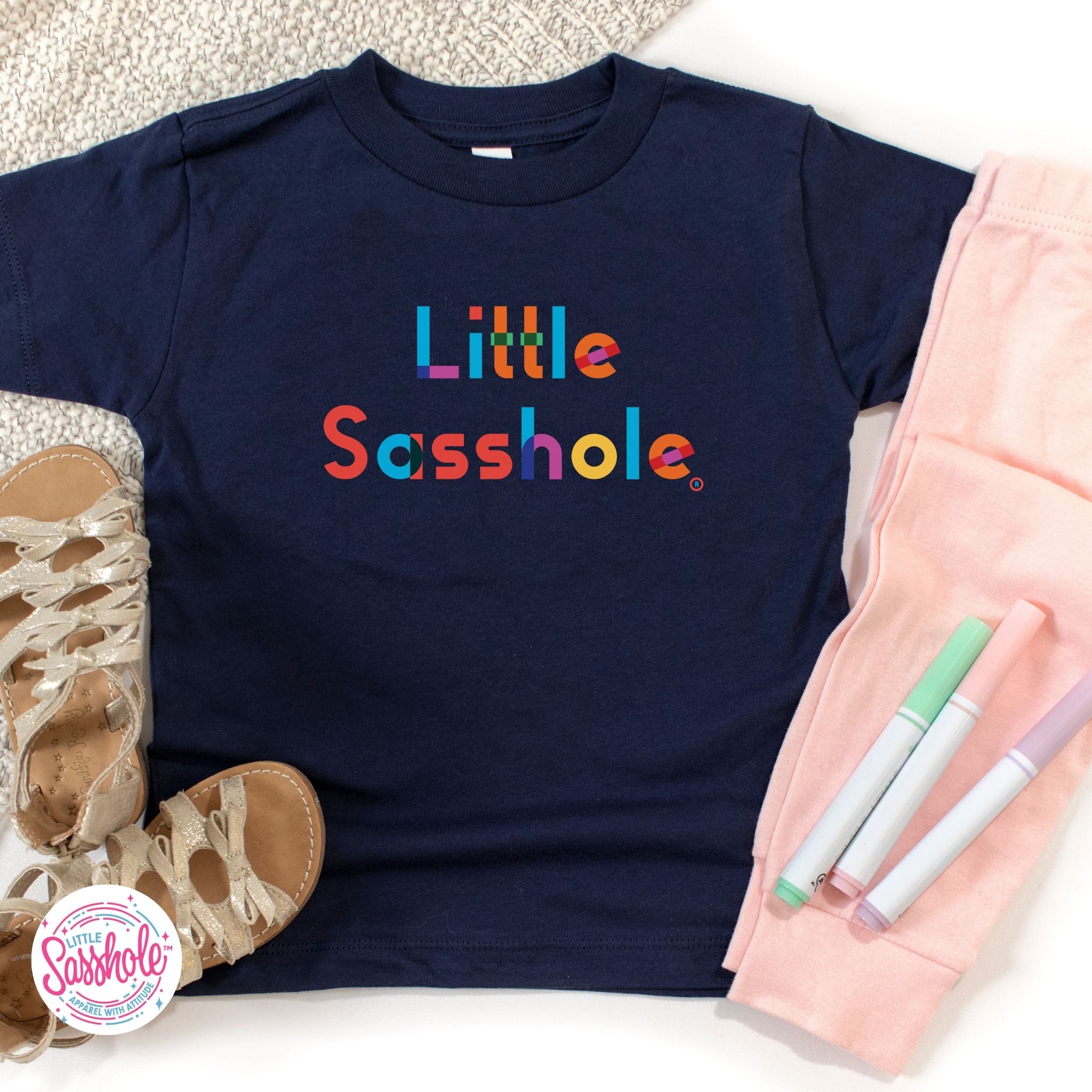 Bold and Bright: Little Sasshole™ Toddler T-Shirt - Funny Graphic Tee by Sasshole® Clothing