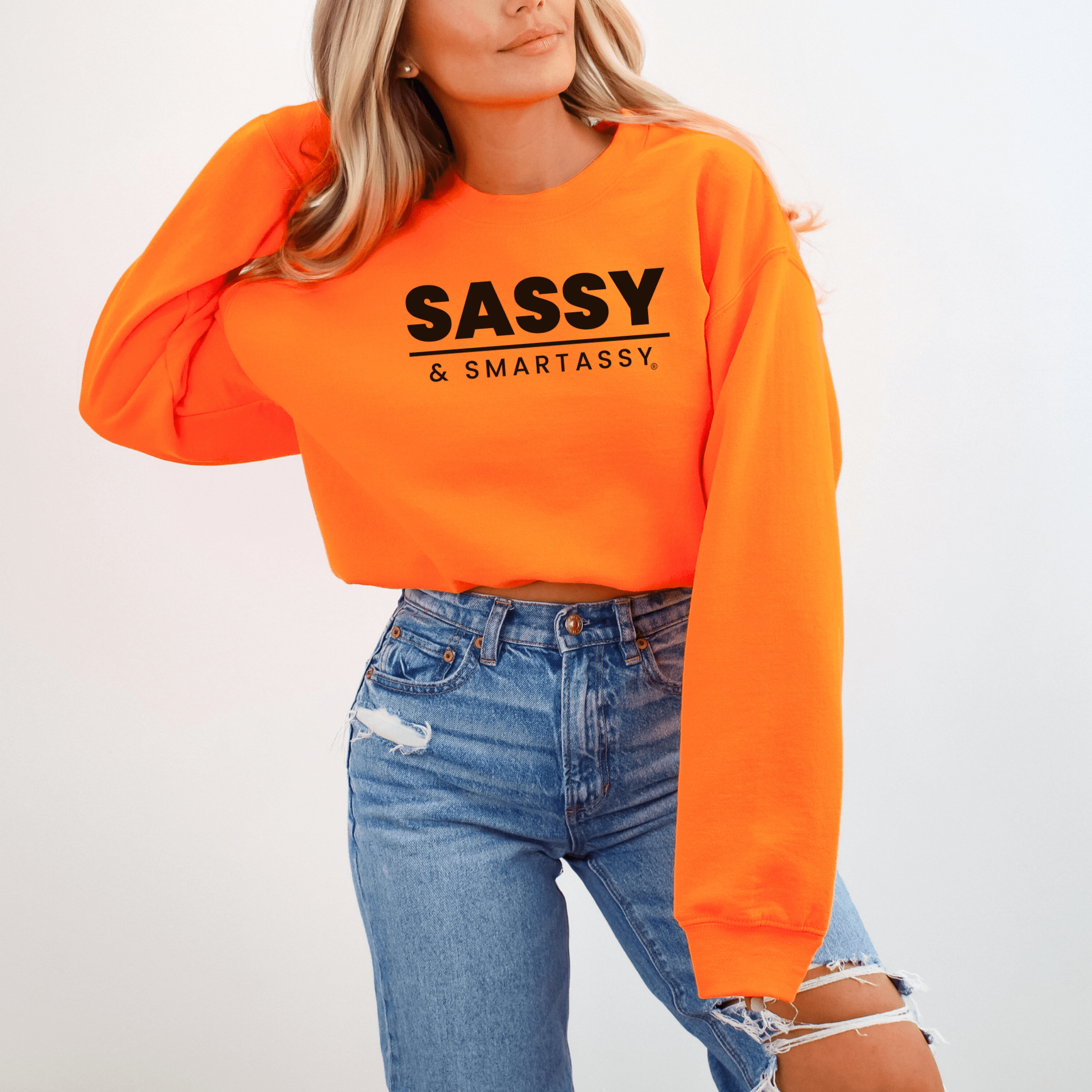 Image of Bold & Full of Sass: Sassy & Smartassy® Women's Sweatshirt - Funny Graphic Tee by Sasshole® Clothing