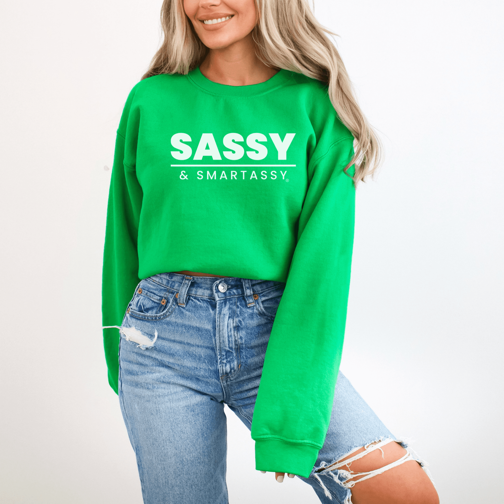 Bold & Full of Sass: Sassy & Smartassy® Women's Sweatshirt - Funny Graphic Tee by Sasshole® Clothing