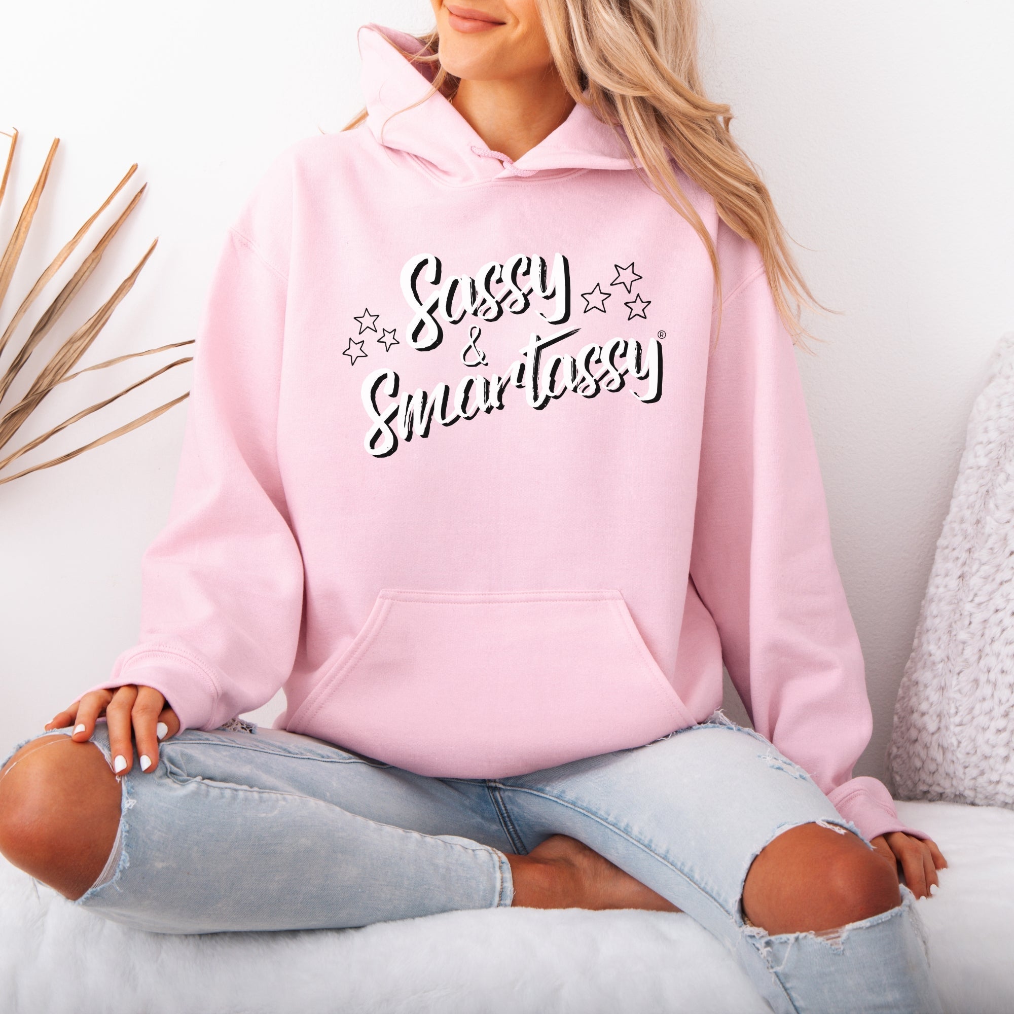 Brains & Bold Energy – Women’s Hoodie | Funny Graphic Hoodie | Sassy & Smartassy™ - Funny Graphic Tee by Sasshole® Clothing