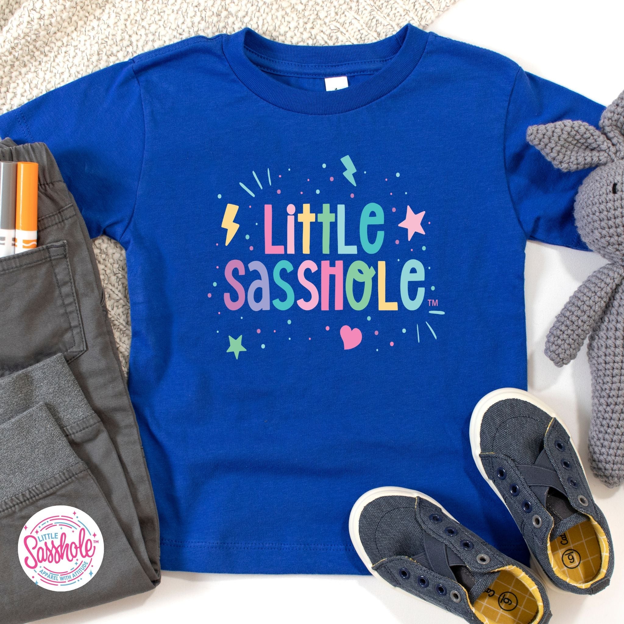 Celebrate the Sass: Little Sasshole™ Toddler Girl's Tee - Funny Graphic Tee by Sasshole® Clothing