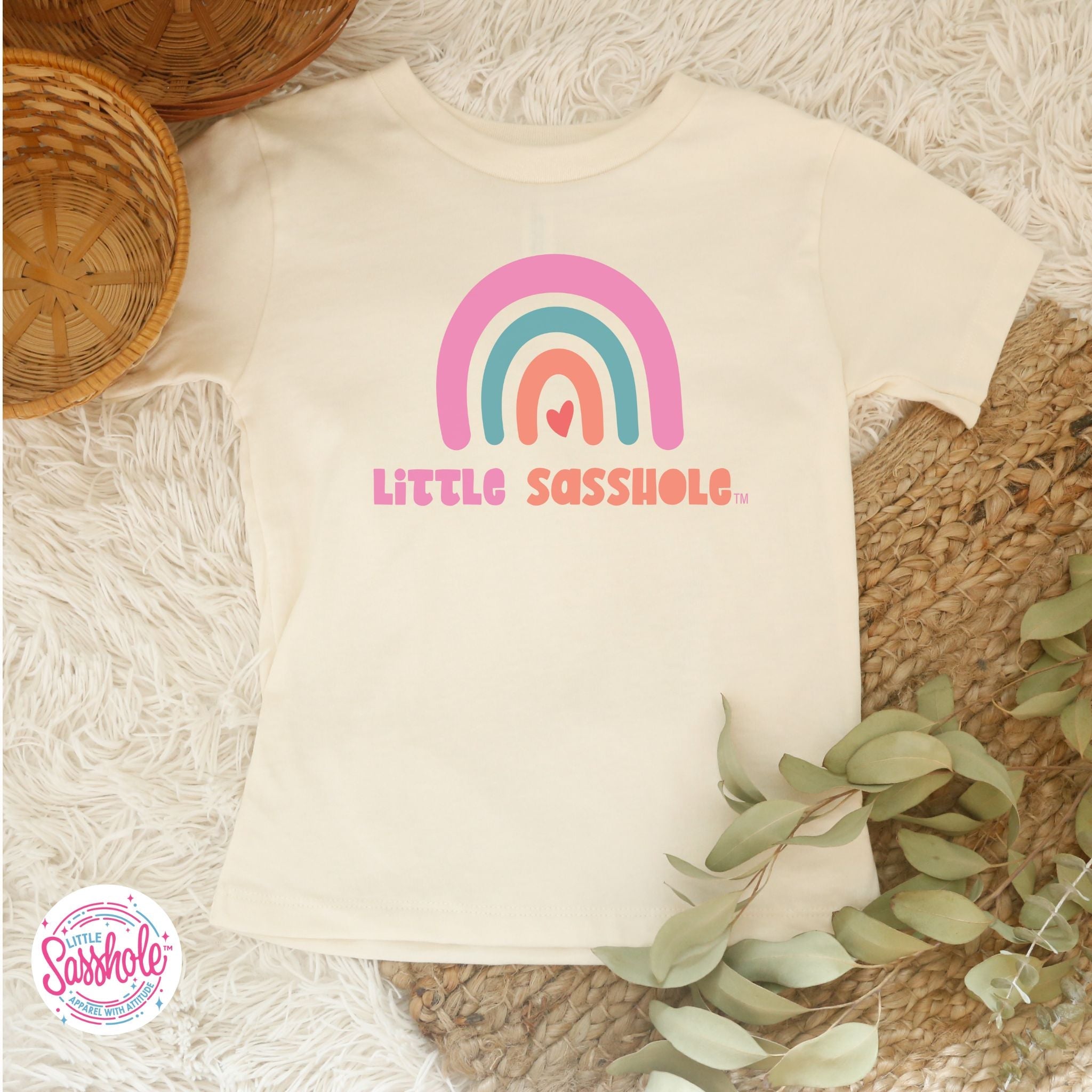 Chasing Rainbows: Little Sasshole™ Toddler Girl's T-Shirt - Funny Graphic Tee by Sasshole® Clothing