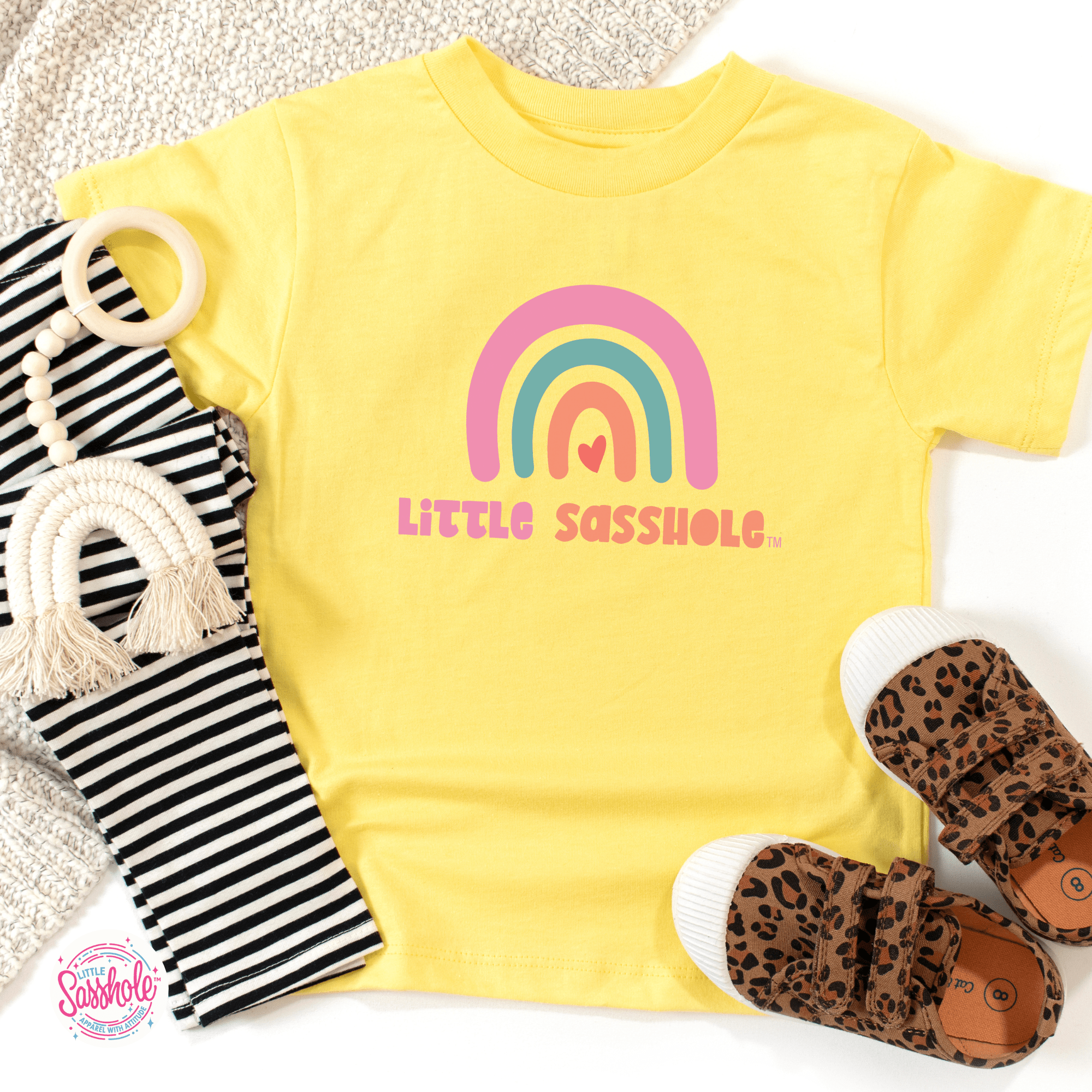 Image of “Chasing Rainbows” – Little Sasshole™ Toddler T-Shirt - Funny Graphic Tee by Sasshole® Clothing