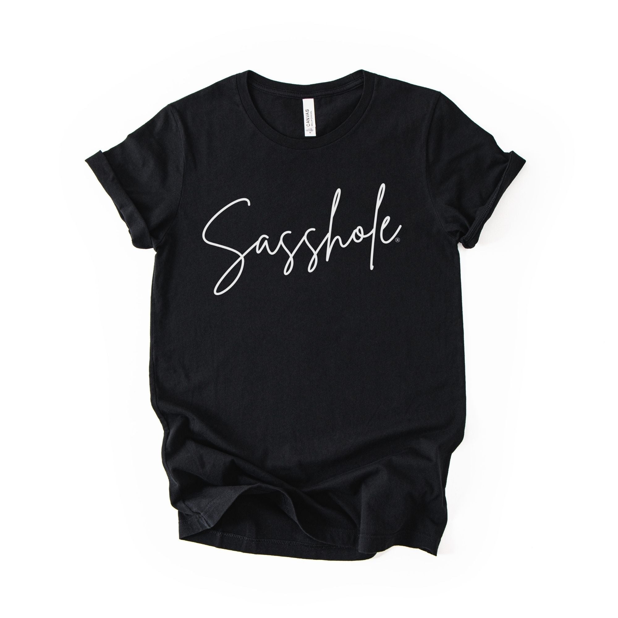 Classic Sasshole® – Women’s T-Shirt | Minimalist Graphic Tee | Sasshole® - Funny Graphic Tee by Sasshole® Clothing
