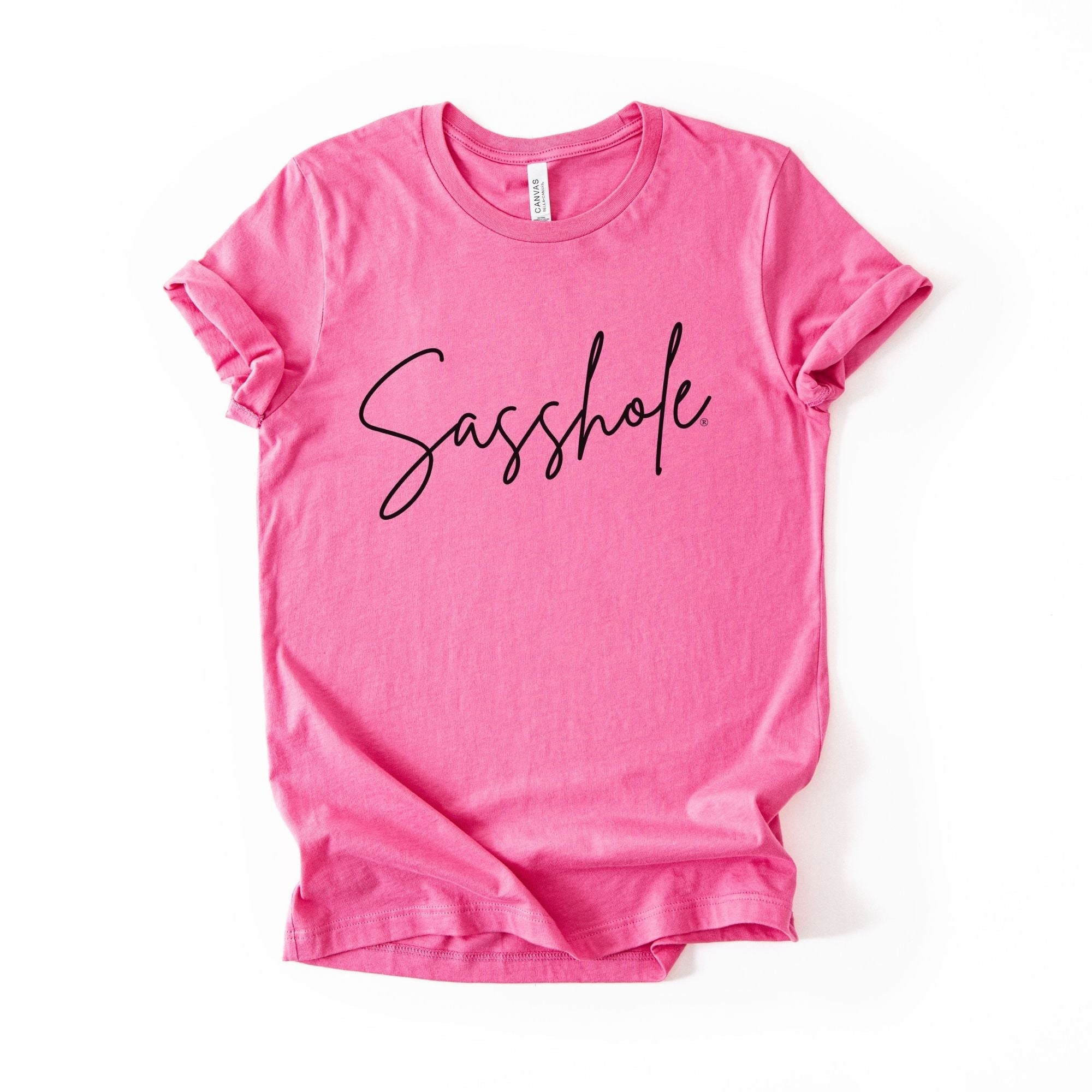 Image of Classic Sasshole® – Women’s T-Shirt | Minimalist Graphic Tee | Sasshole® - Funny Graphic Tee by Sasshole® Clothing