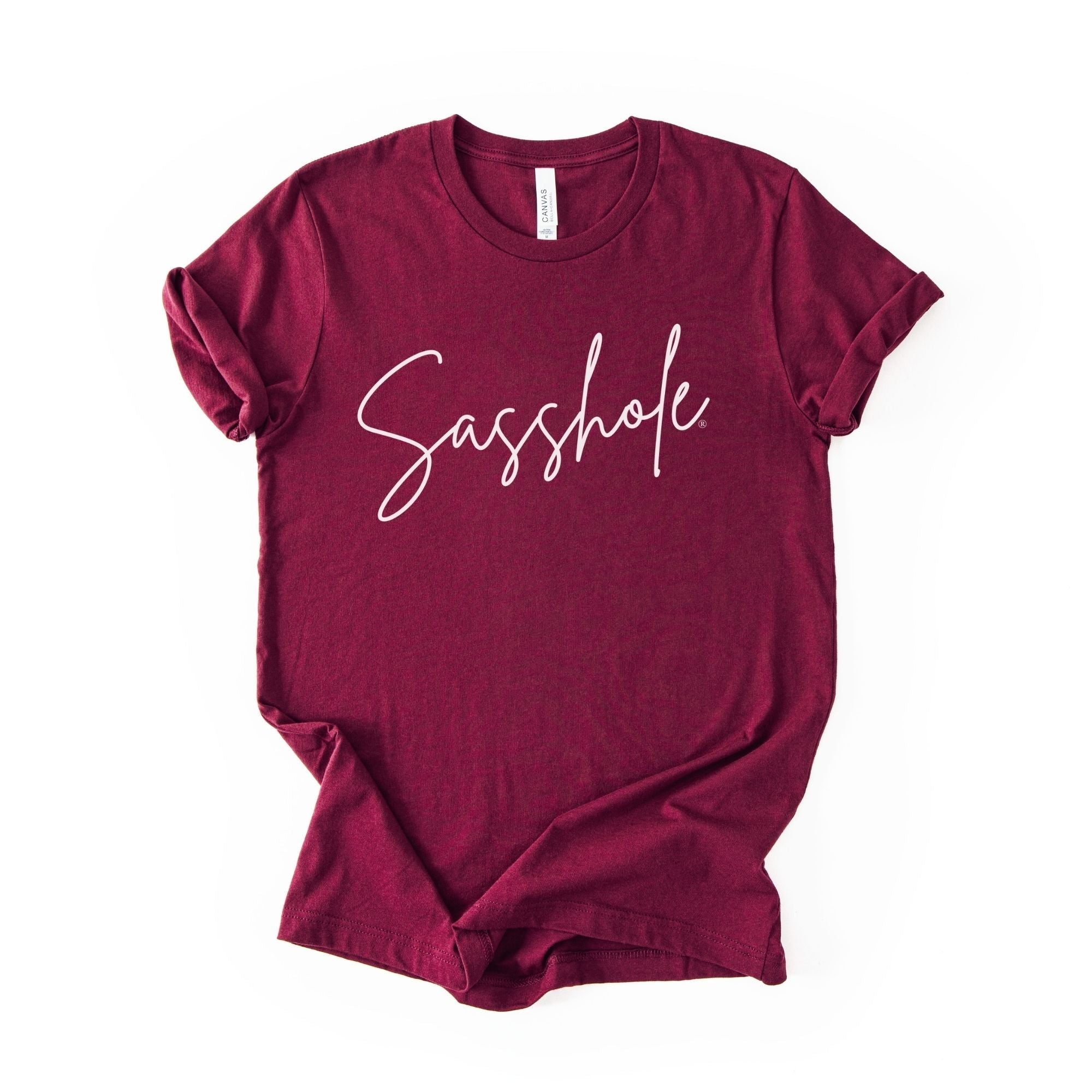 Image of Classic Sasshole® – Women’s T-Shirt | Minimalist Graphic Tee | Sasshole® - Funny Graphic Tee by Sasshole® Clothing