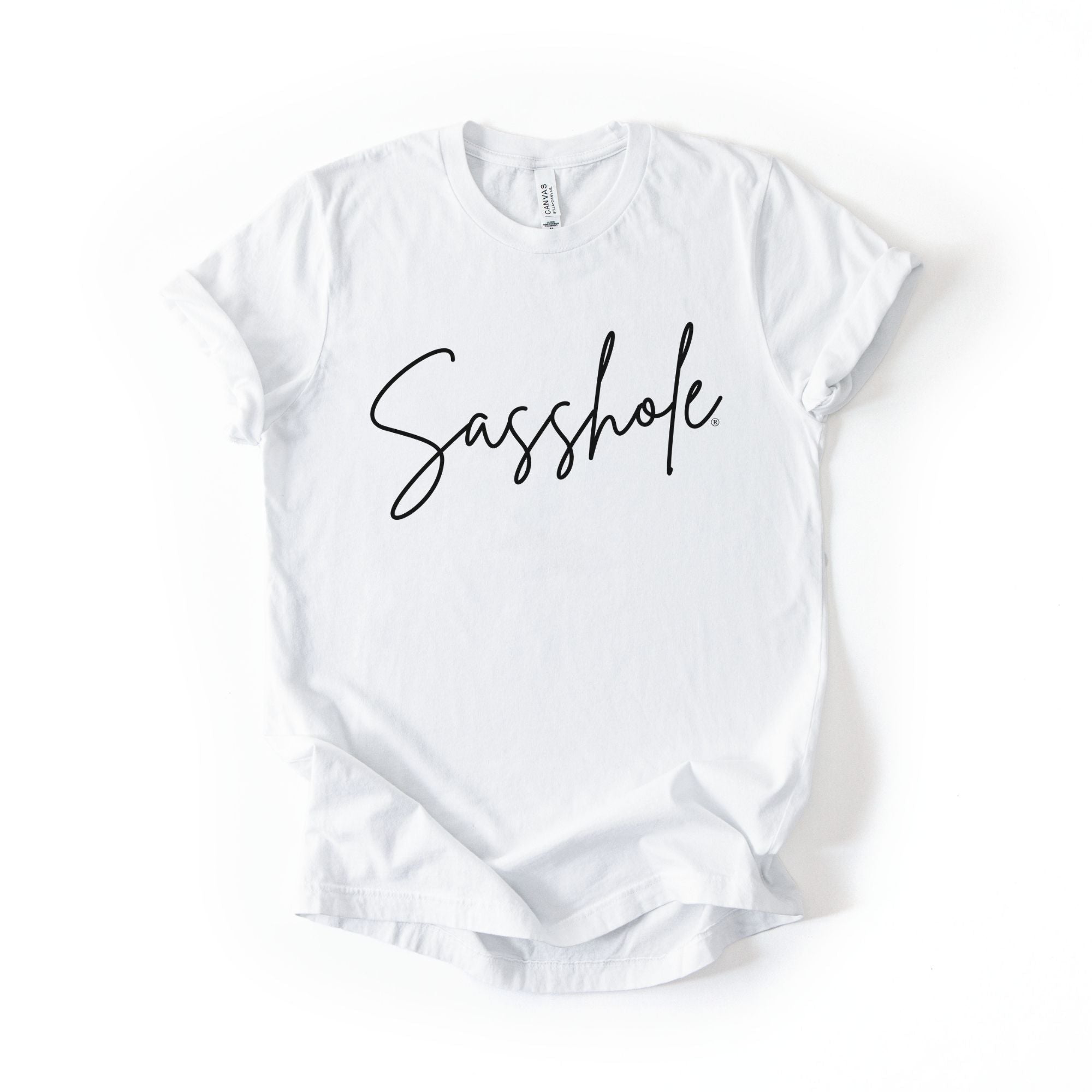 Image of Classic Sasshole® – Women’s T-Shirt | Minimalist Graphic Tee | Sasshole® - Funny Graphic Tee by Sasshole® Clothing