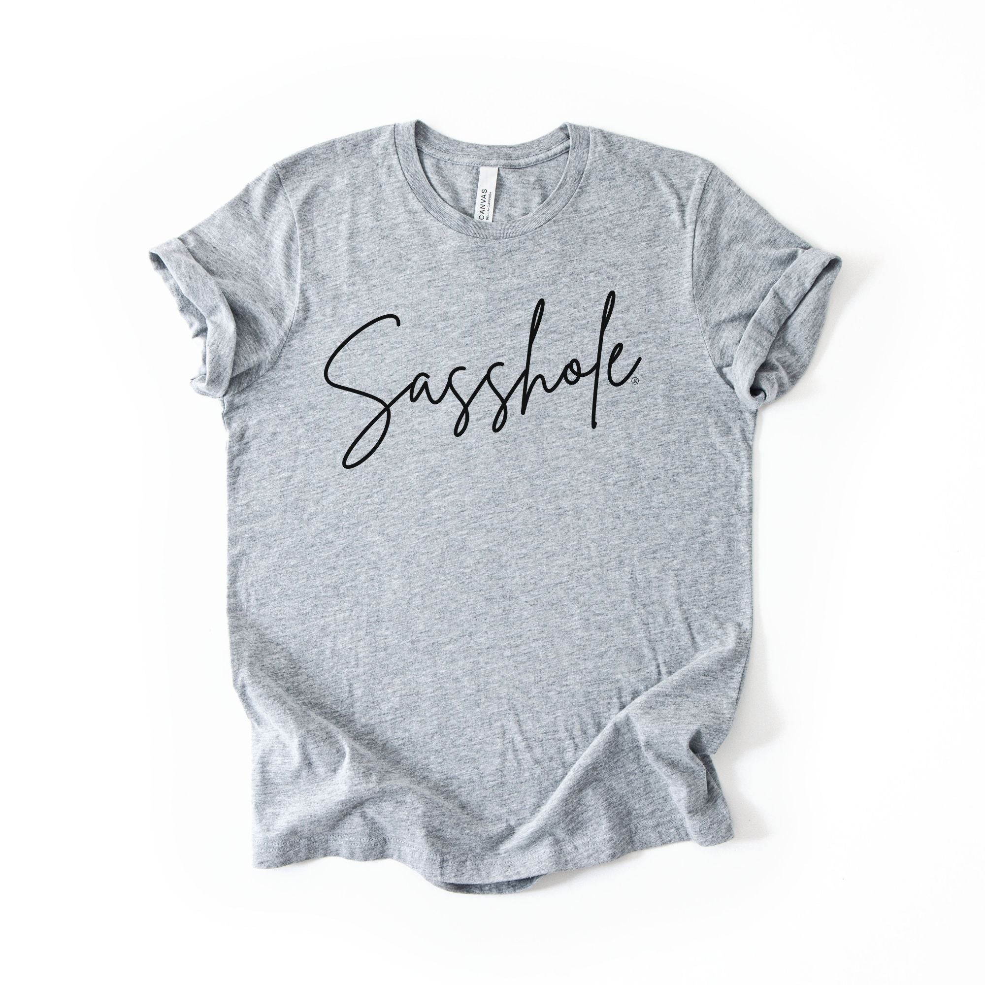 Image of Classic Sasshole® – Women’s T-Shirt | Minimalist Graphic Tee | Sasshole® - Funny Graphic Tee by Sasshole® Clothing