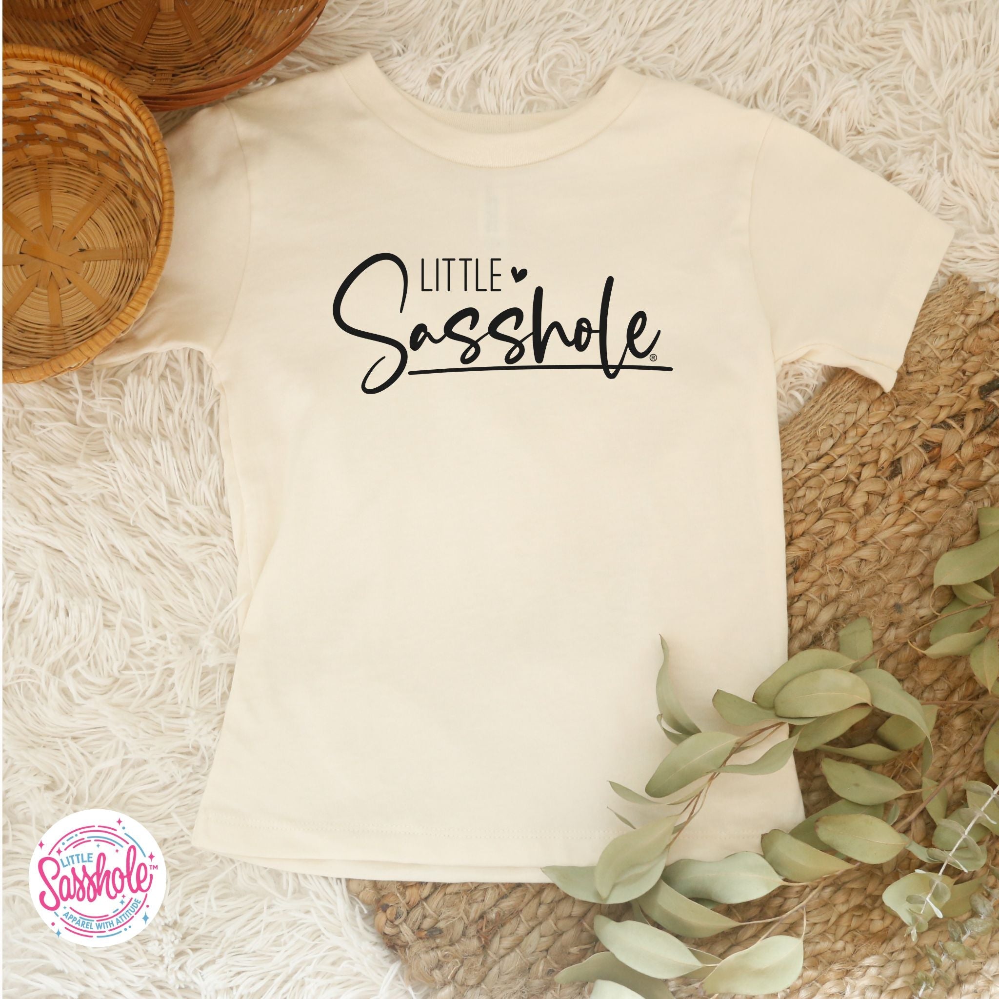 Image of Cute Confidence: Little Sasshole™ Toddler Girl's Tee - Funny Graphic Tee by Sasshole® Clothing