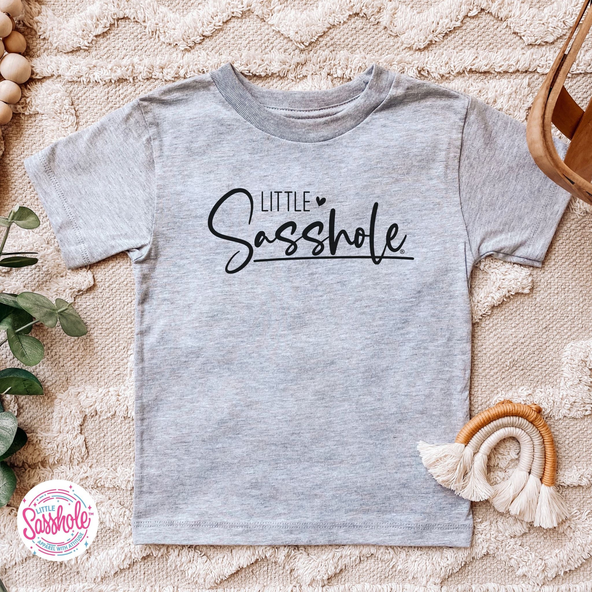 Image of Cute Confidence: Little Sasshole™ Toddler Girl's Tee - Funny Graphic Tee by Sasshole® Clothing